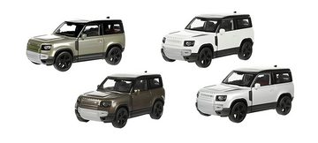 Welly Modellauto LAND ROVER 2020 Defender Modellauto aus Metall 12 (Silber-Metallic), Geländewagen Modell Auto Spielzeugauto Kinder Spielzeug Geschenk