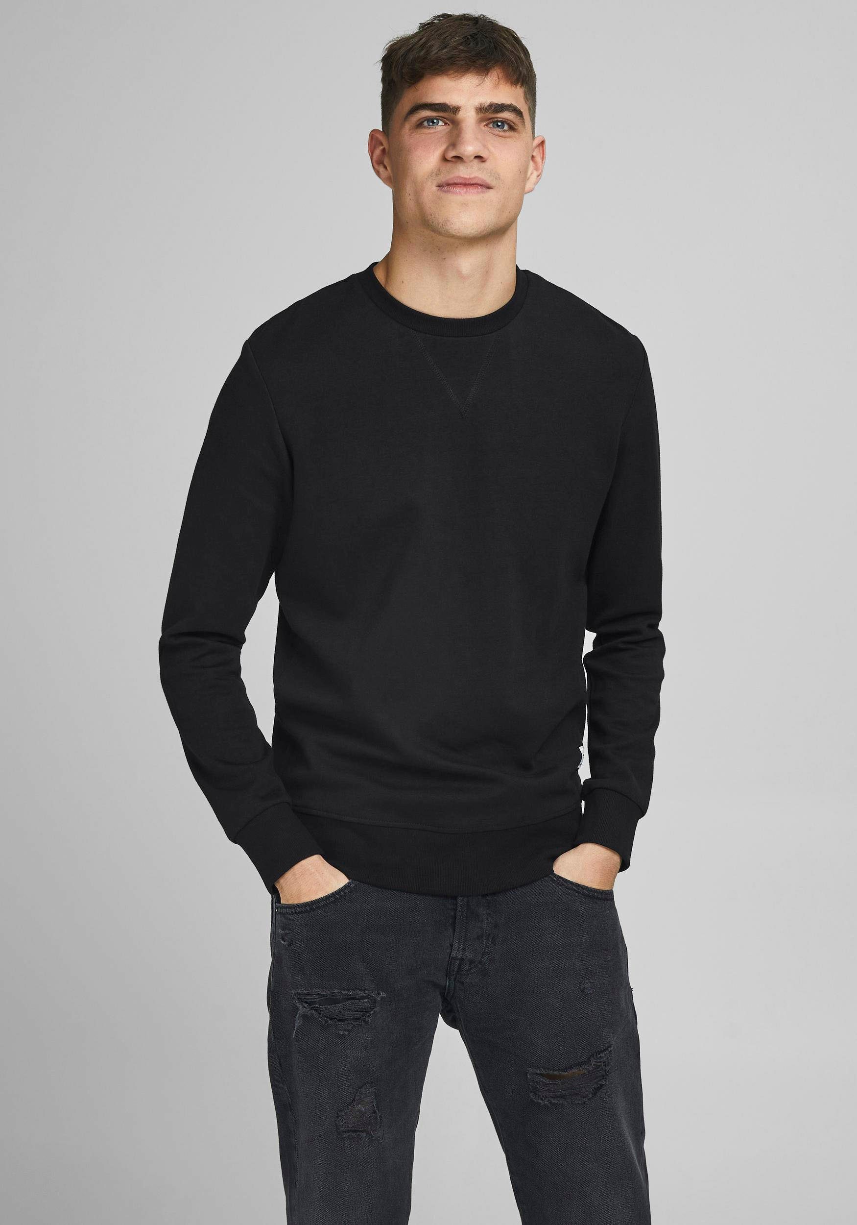 Kollektionsneuigkeiten! Jack & Jones Sweatshirt schwarz BASIC SWEAT