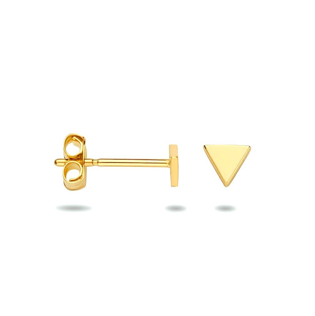 Paar Ohrstecker 585er Gelbgold kleine Ohrstecker Dreieck