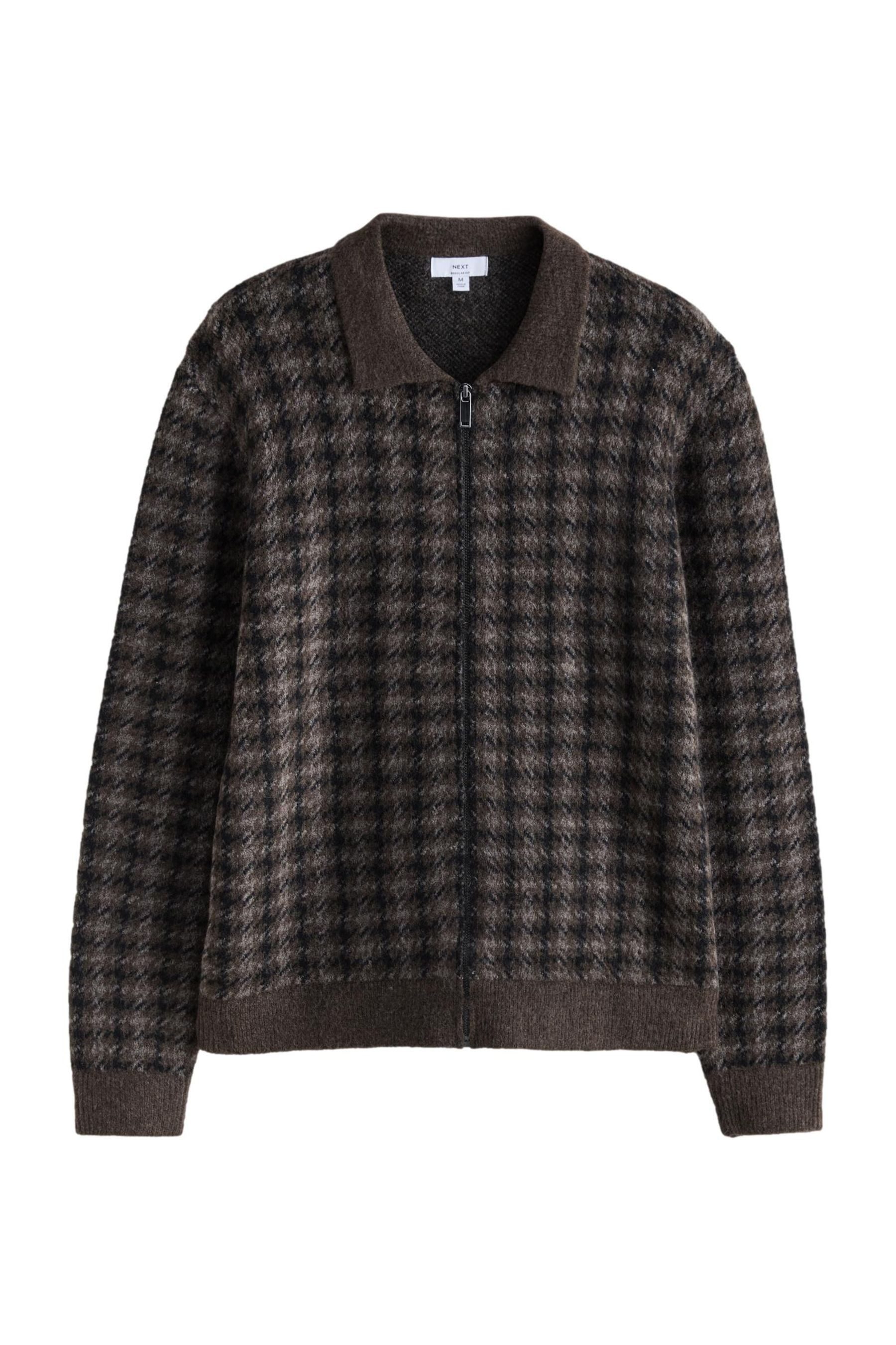 Strickpullover Regular Fit RV-Strickjacke mit Wollanteil