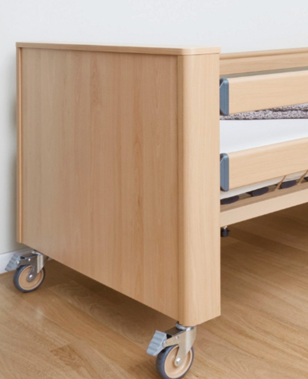 Burmeier Bettumrandung Holzhaube zur Verkleidung der Fahrgestelle, (Komplett-Set, 1-tlg., Einfache Montage, Verdeckung der Technik), Für alle Burmeier Dali ausser das Low Entry