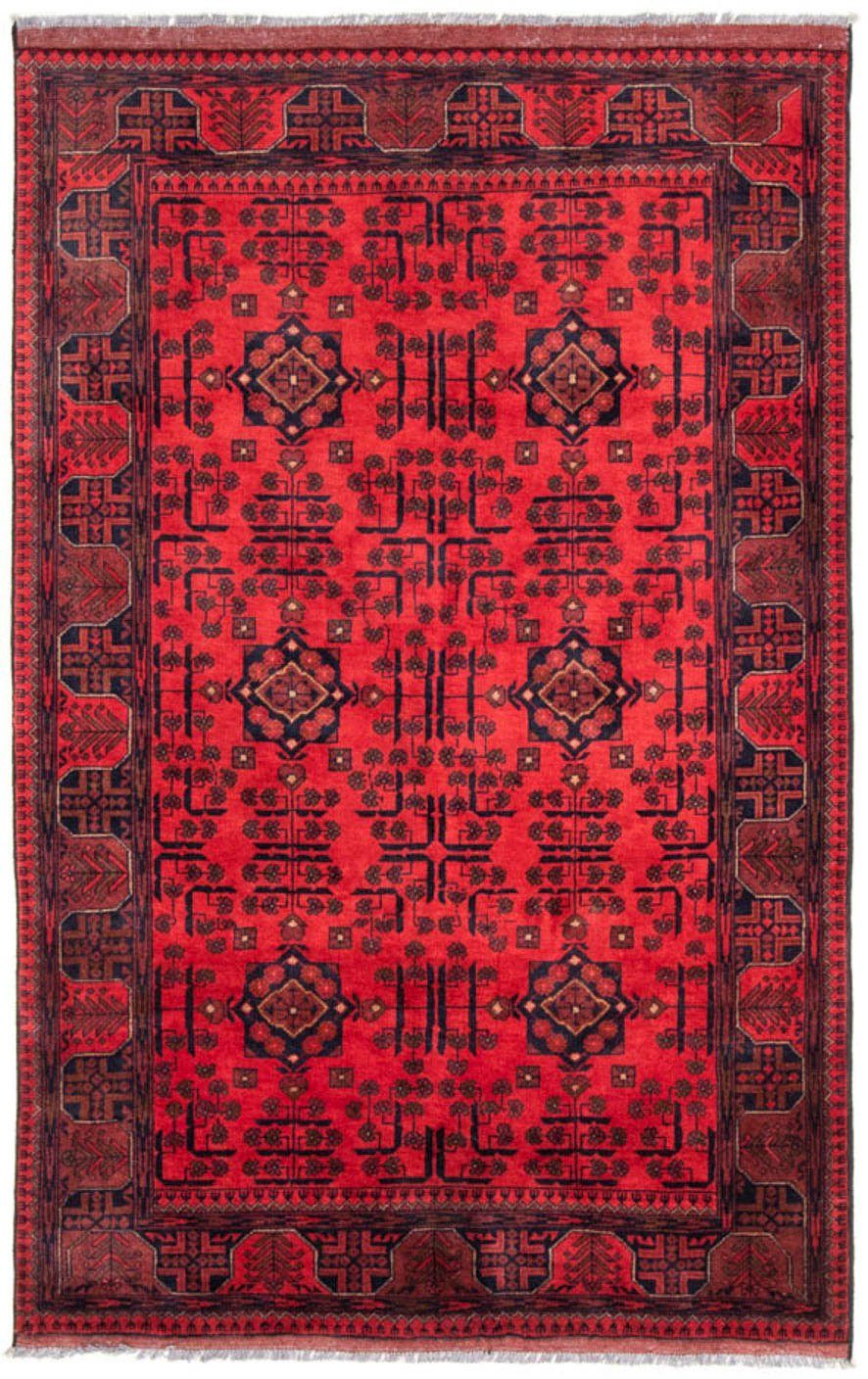 Wollteppich Khal Mohammadi 7 cm, morgenland, Höhe: mm, Rosso 128 Durchgemustert Handgeknüpft x 195 rechteckig