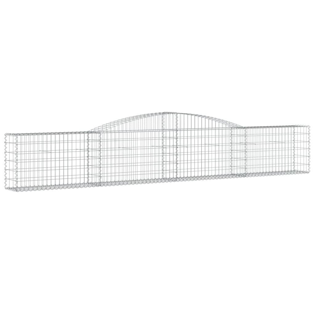 vidaXL Blumentopf Gabione mit Hochbogen 400x30x60/80 günstig online kaufen