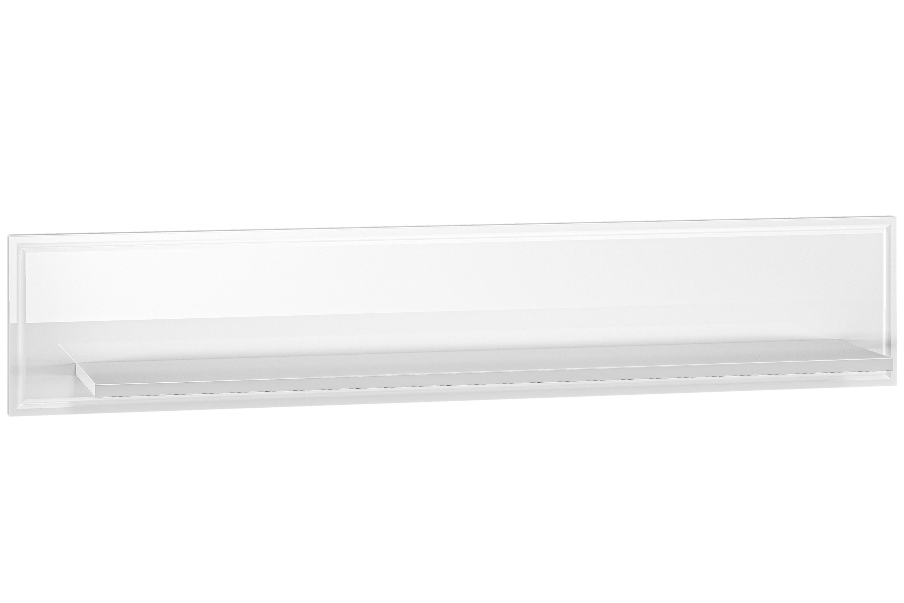 KONSIMO® Wandregal ISORIA Wandregal, hergestellt in der EU, 120 cm, Weißglanz