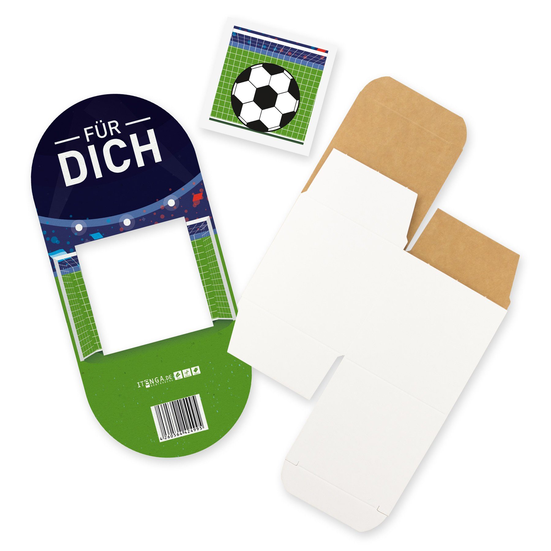 itenga Geschenkbox itenga Geldgeschenkverpackung Fußballstadion Für Dich – Bild 3 von 4