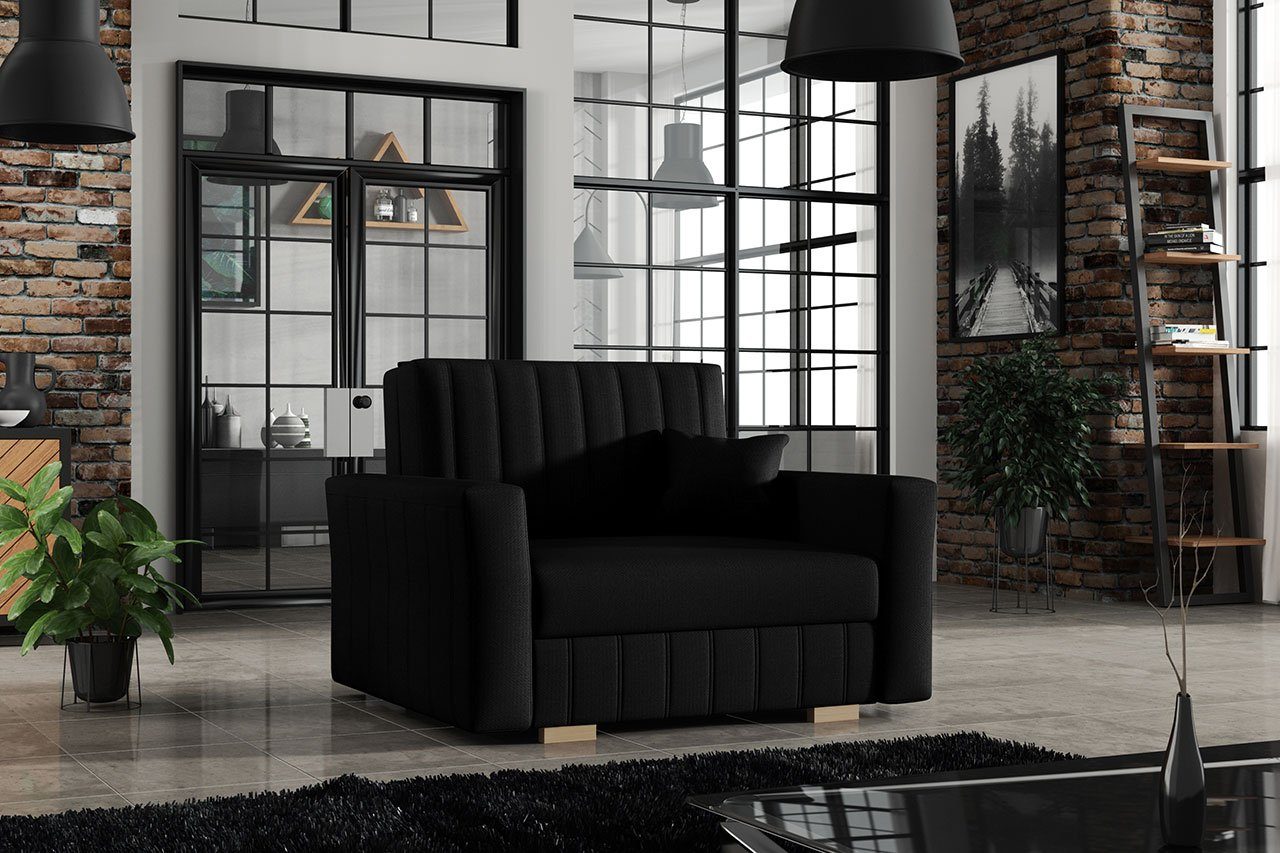 MIRJAN24 Schlafsofa Viva Glam Sofagarnitur Kissen, mit und Schlaffunktion, I, Bettsofa inkl. Kronos einsitzer 07 Bettkasten