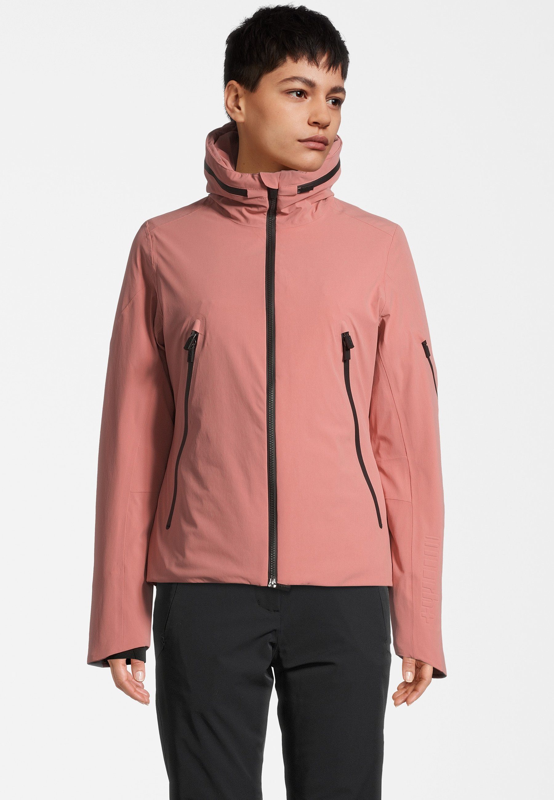 rh+ Skijacke 4 Elements Padded (1-St) dark salmon/stone