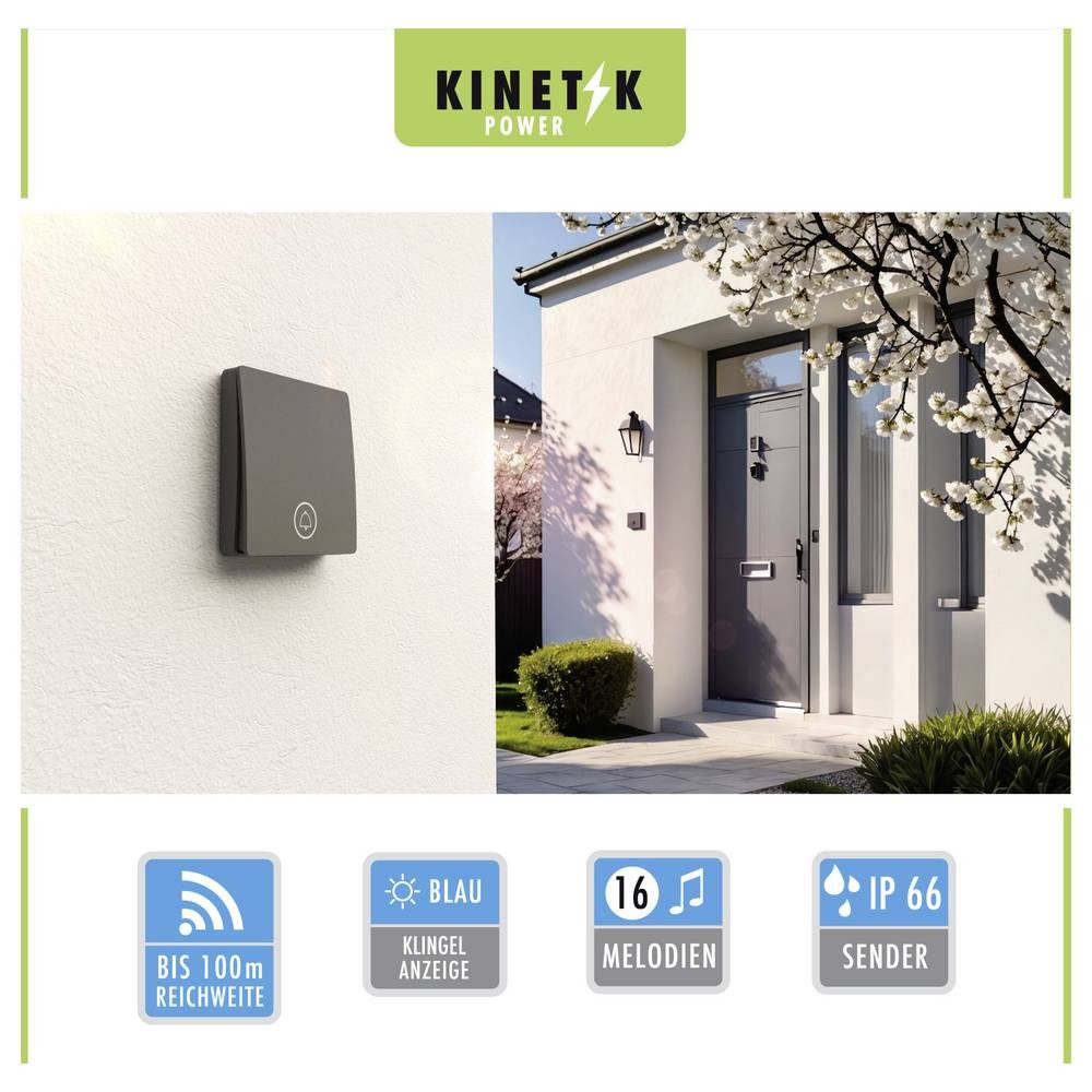 m-e Smart Home Türklingel 41487 Funkgong