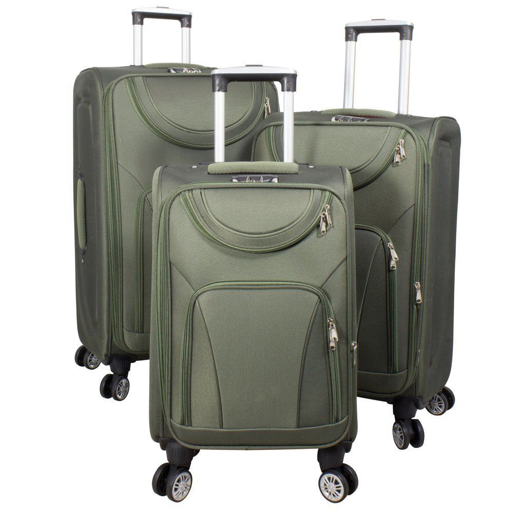 MONOPOL® Trolleyset 78, 68, 58 cm - 4 Rollen - mit Dehnfalte - in 5 Farben