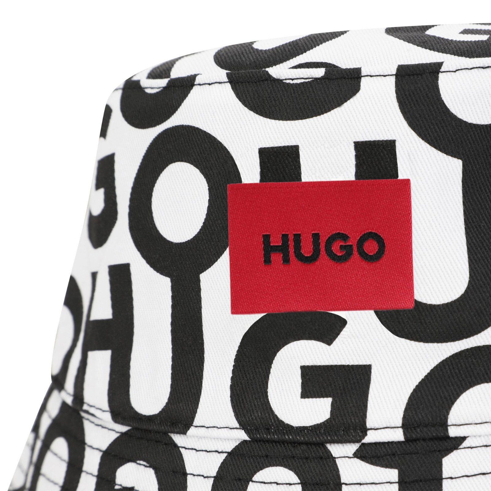 weiß Kids Allover HUGO HUGO Fischerhut schwarz Hut Logo mit