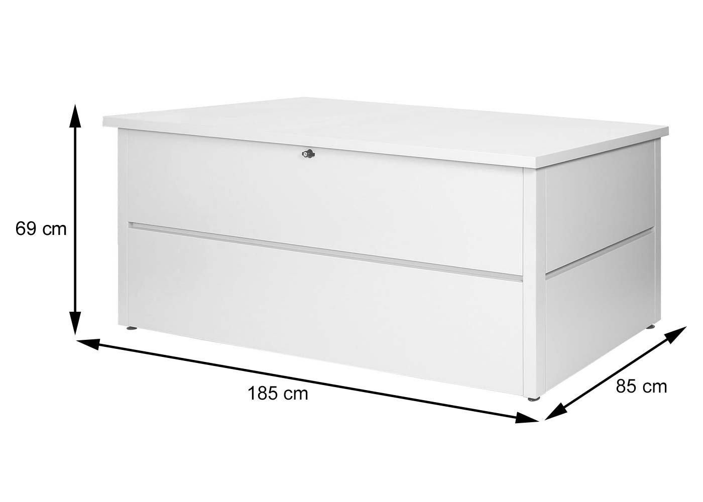 MCW Gartenbox MCW-J56-XL (1 Wetterbeständig, Füße St), Schlüssel, anthrazit Abschließbar, Inkl. Verstellbare 2