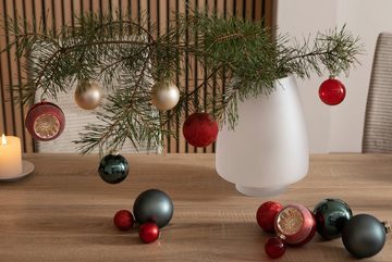 my home Weihnachtsbaumkugel Béla, Advent, Weihnachtsdeko, Christbaumschmuck aus Glas (40 St), Christbaumkugeln in Unifarbmischung, 40-teilig, Ø 4 cm, 6 cm, 8 cm