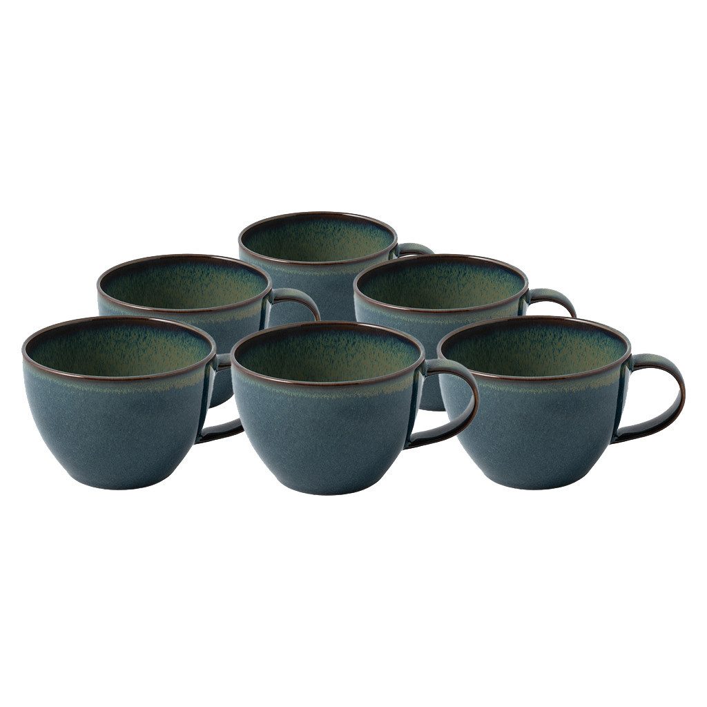 like. by Villeroy & Boch Tasse Crafted Tasse, 6-tlg., Porzellan, Premium Porcelain, 6 Stck, mikrow.- & spülm.sicher