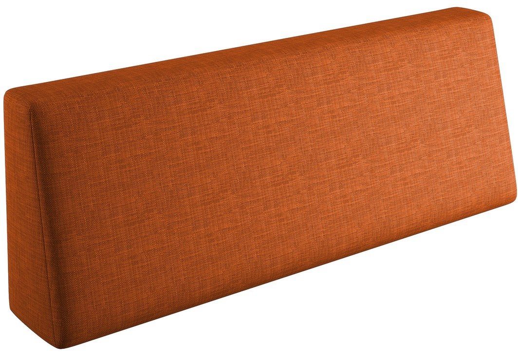 sunnypillow Rückenkissen Palettenkissen mit abnehmbarem Bezug Rückenkissen 120x40x20/10cm, Orange