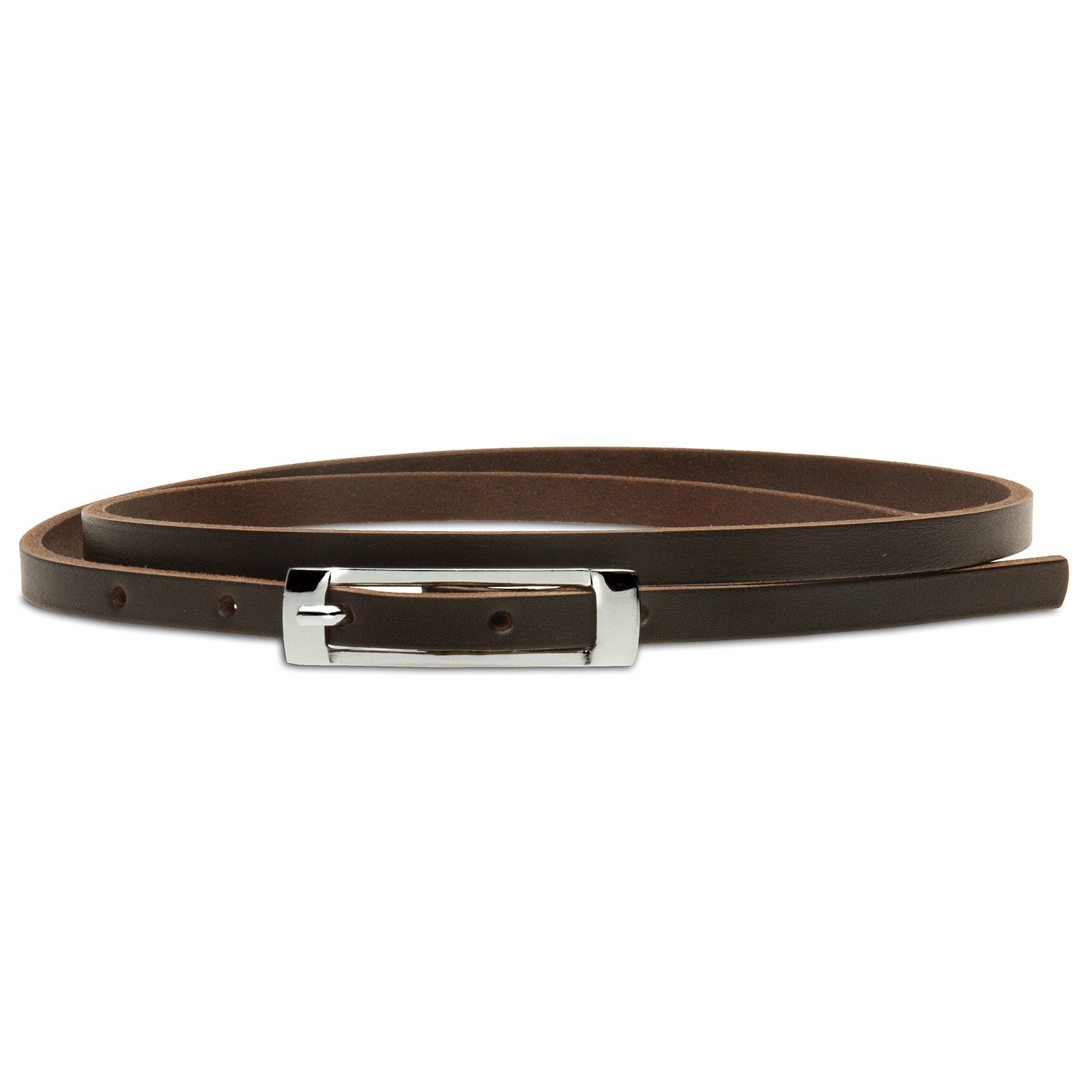 Caspar Taillengürtel GU317 schmaler Damen Ledergürtel günstig online kaufen