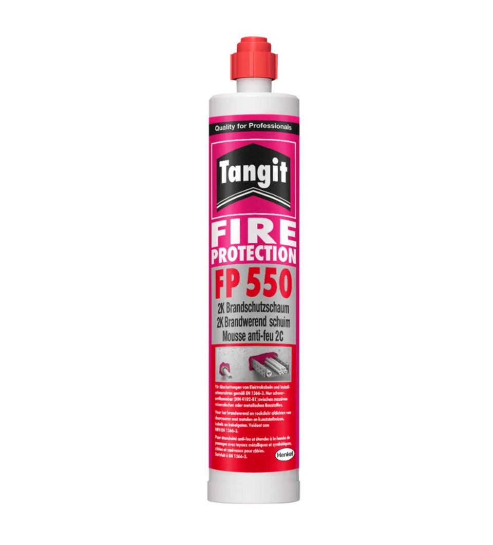 HENKEL Dichtstoff Tangit FP 550 2K Brandschutzschaum 300 ml, 2K Polyurethan Expansionsharz, (1-tlg), Selbstverfüllend, rauchdicht, B1 schwerentflammbar