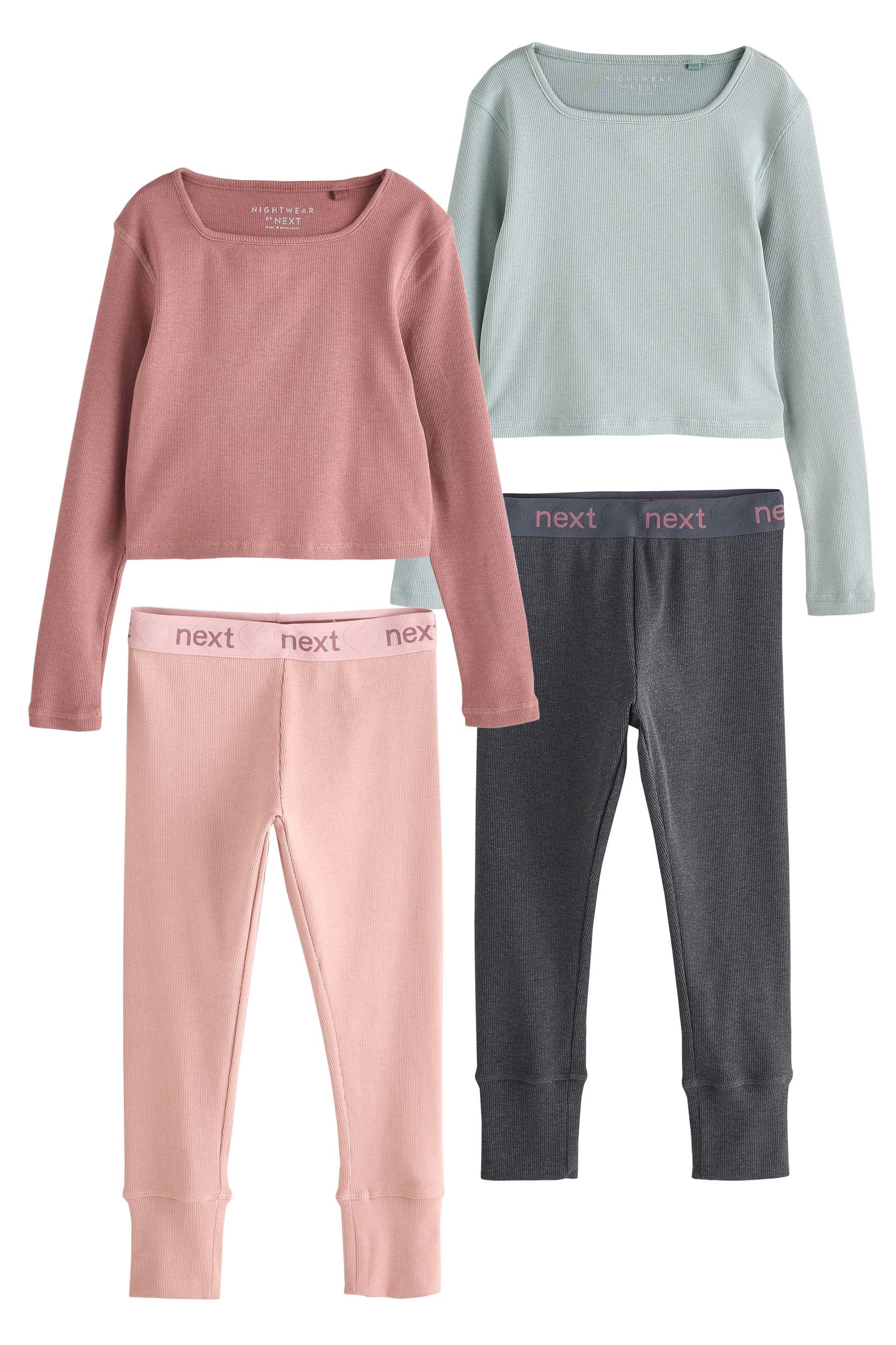 Next Pyjama Leggings, 2er-Pack (4 tlg) günstig online kaufen