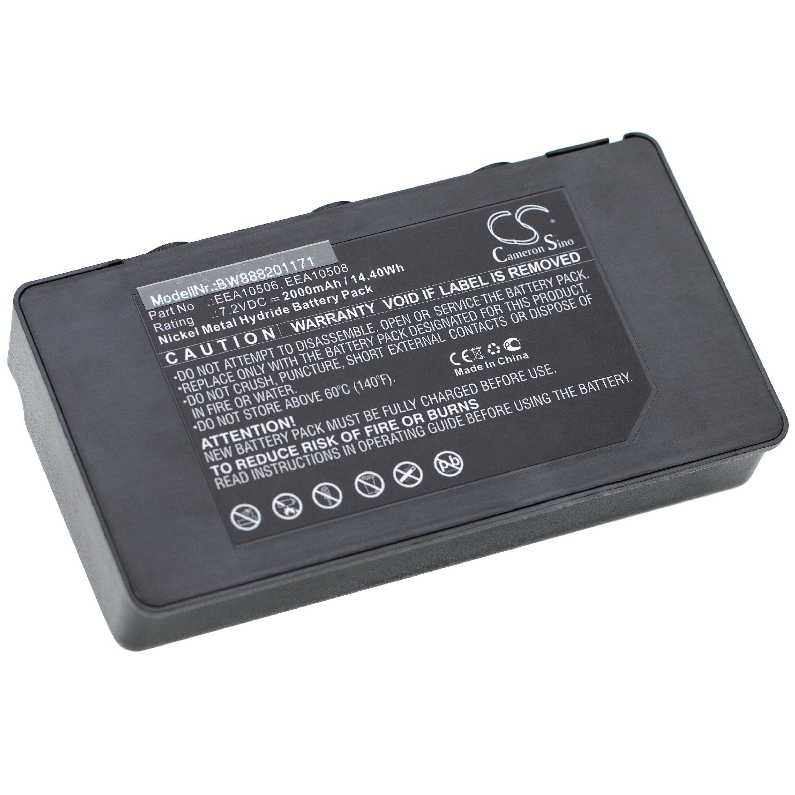 vhbw Ersatz für Palfinger (7,2 für Akku NiMH EEA10506 mAh V) EEA10508, 2000