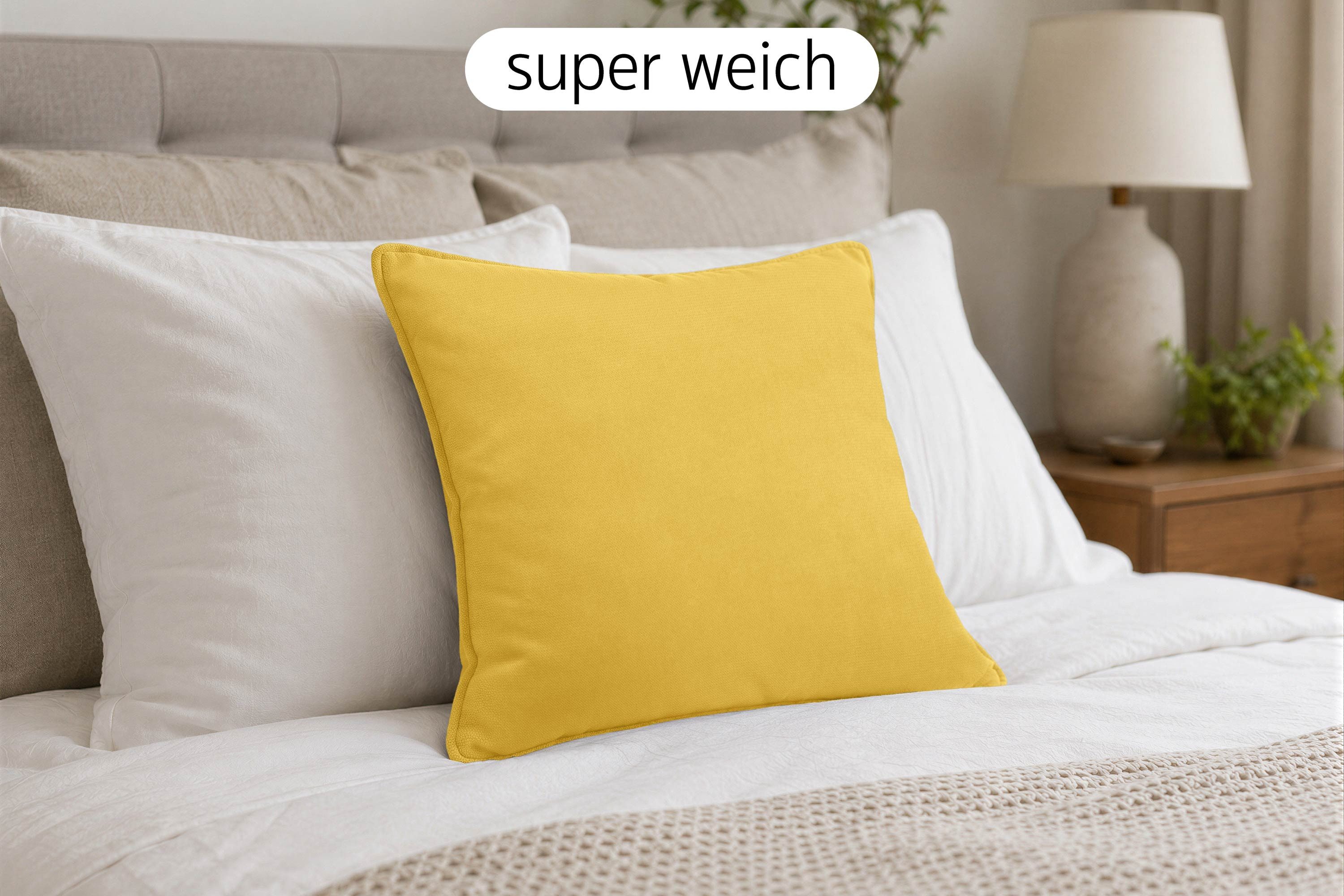Amilian Dekokissen 4er Set Zierkissen Sofakissen Couchkissen mit Reißverschluss, inklusive Füllung für Sofa, Couch und Bett