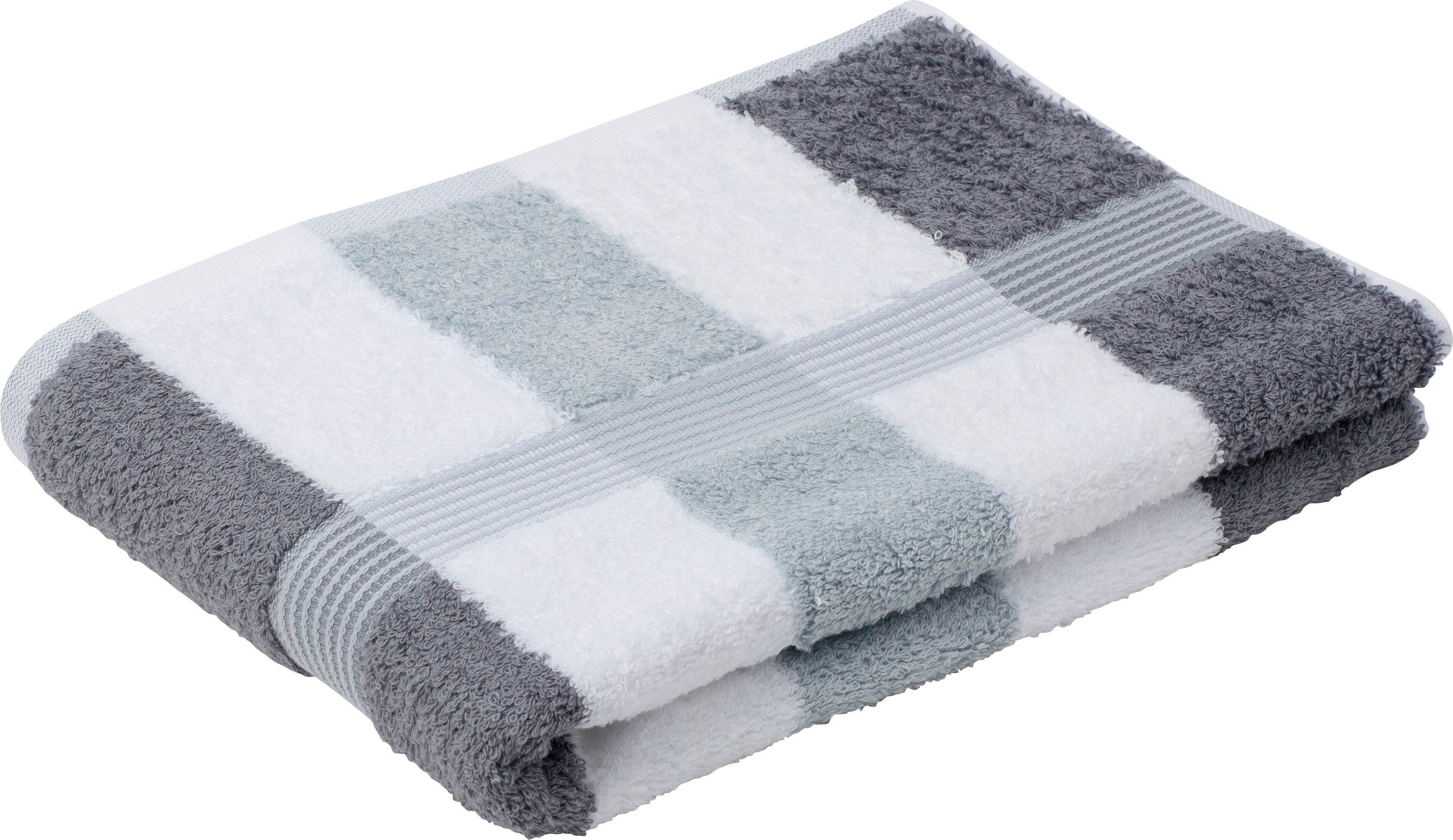 Gözze Badetuch New York, Walkfrottee (1-St), gestreift, mit strukturierter günstig online kaufen