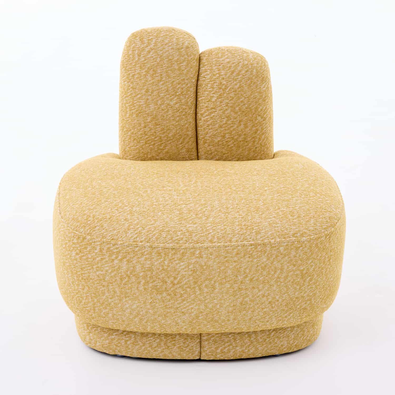 ANYSUN Fußhocker Fußbank gepolstert fürs Wohnzimmer, Hasenhocker 54x41,5x54 cm, Stoffpolster, bis 120 kg belastbar, leicht und pflegeleicht