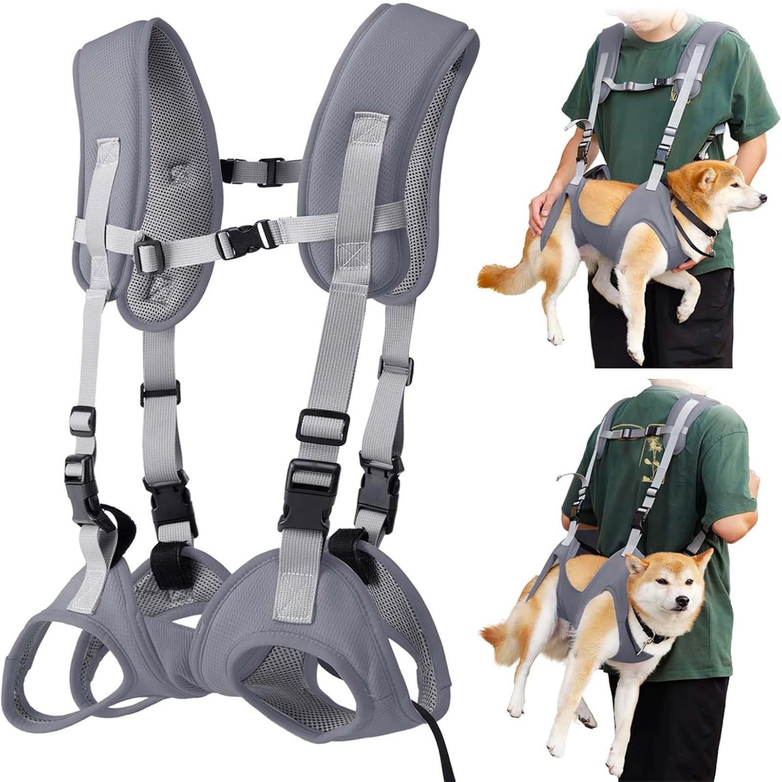 MOPUEA Tiertransporttasche Tiertransporttasche Verstellbar Atmungsaktiv Outdoor Hunderucksack, Verstellbar ergonomisch atmungsaktiv stabil für kleine bis große Hunde