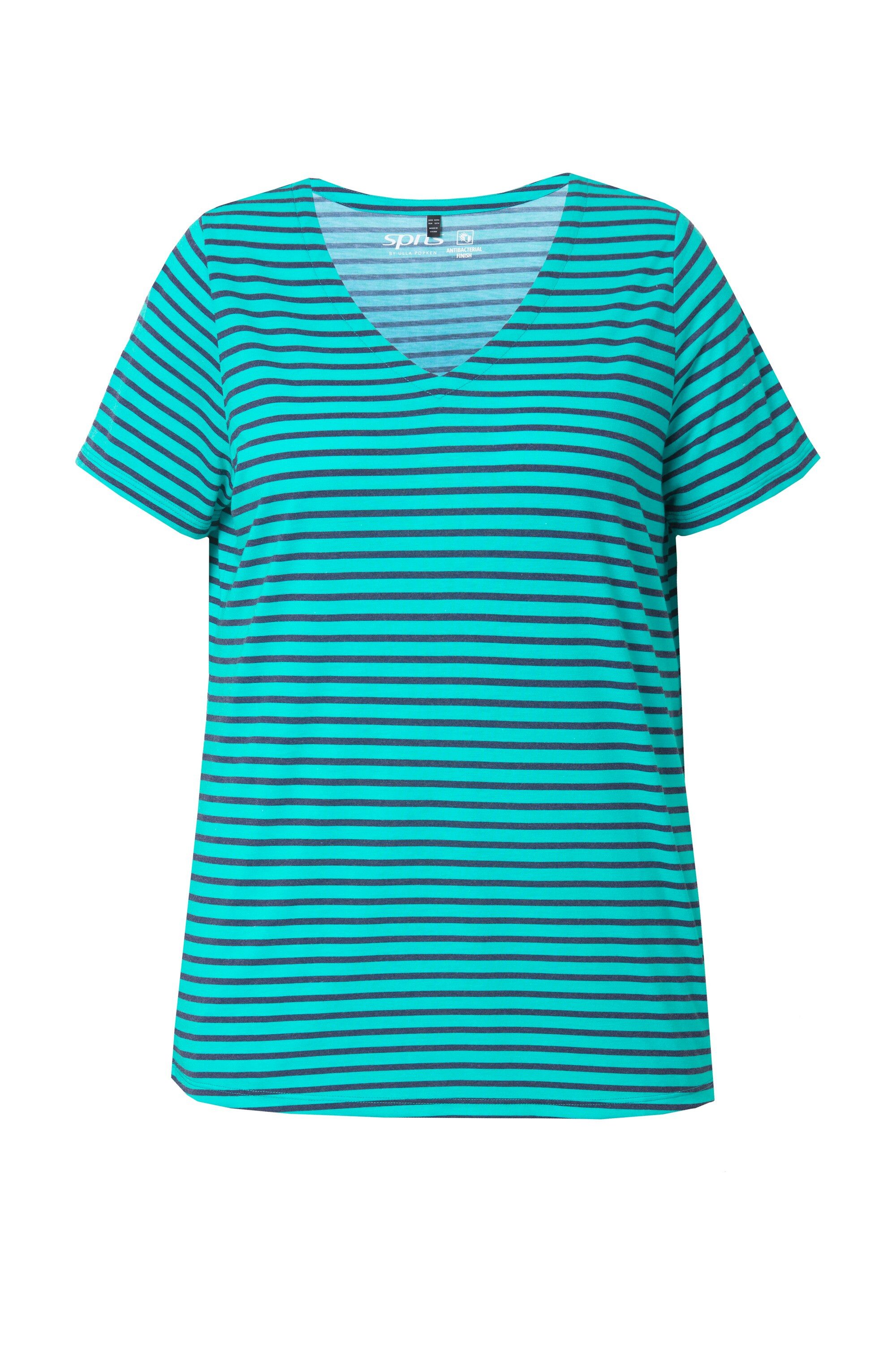 Ulla Popken T-Shirt Funktions-Shirt Ringel Classic günstig online kaufen