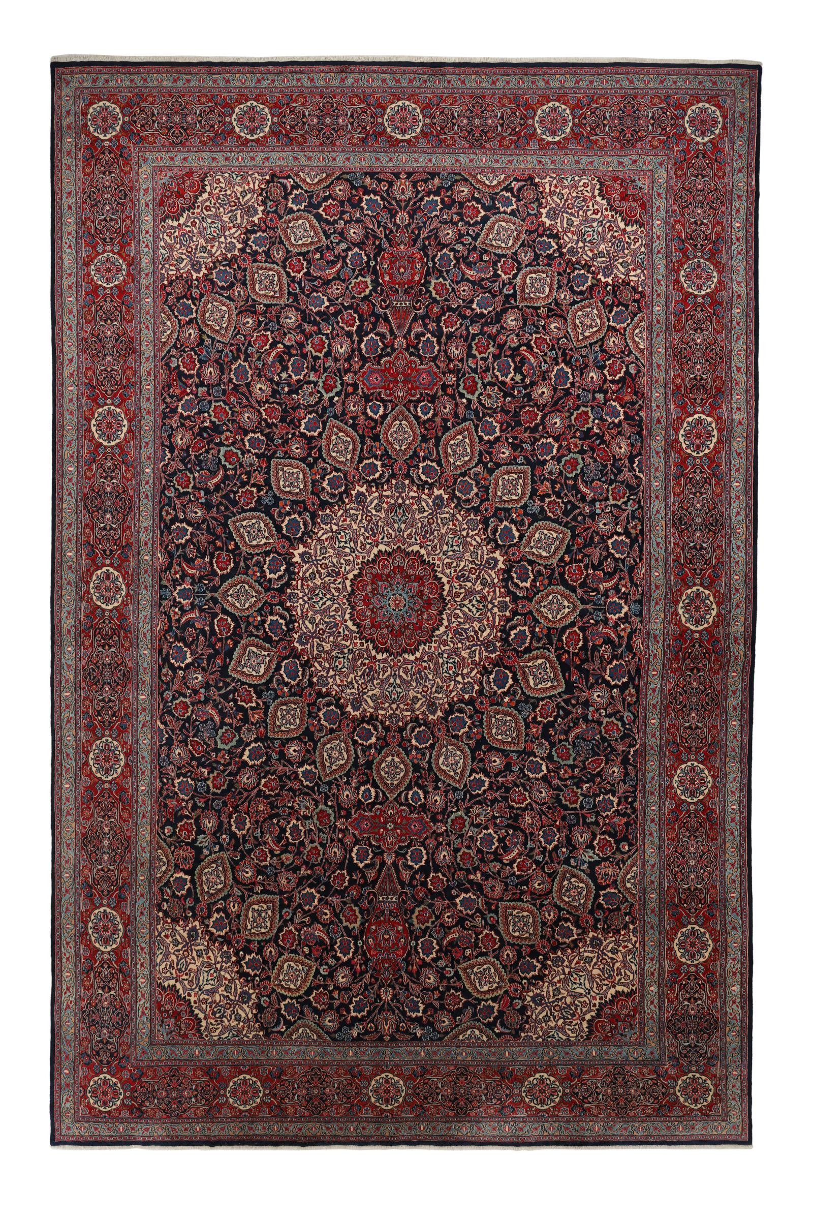 Nain Trading Orientteppich Nain 357x554 Handgeknüpfter Orientteppich / Perserteppich, rechteckig, Höhe: 12 mm
