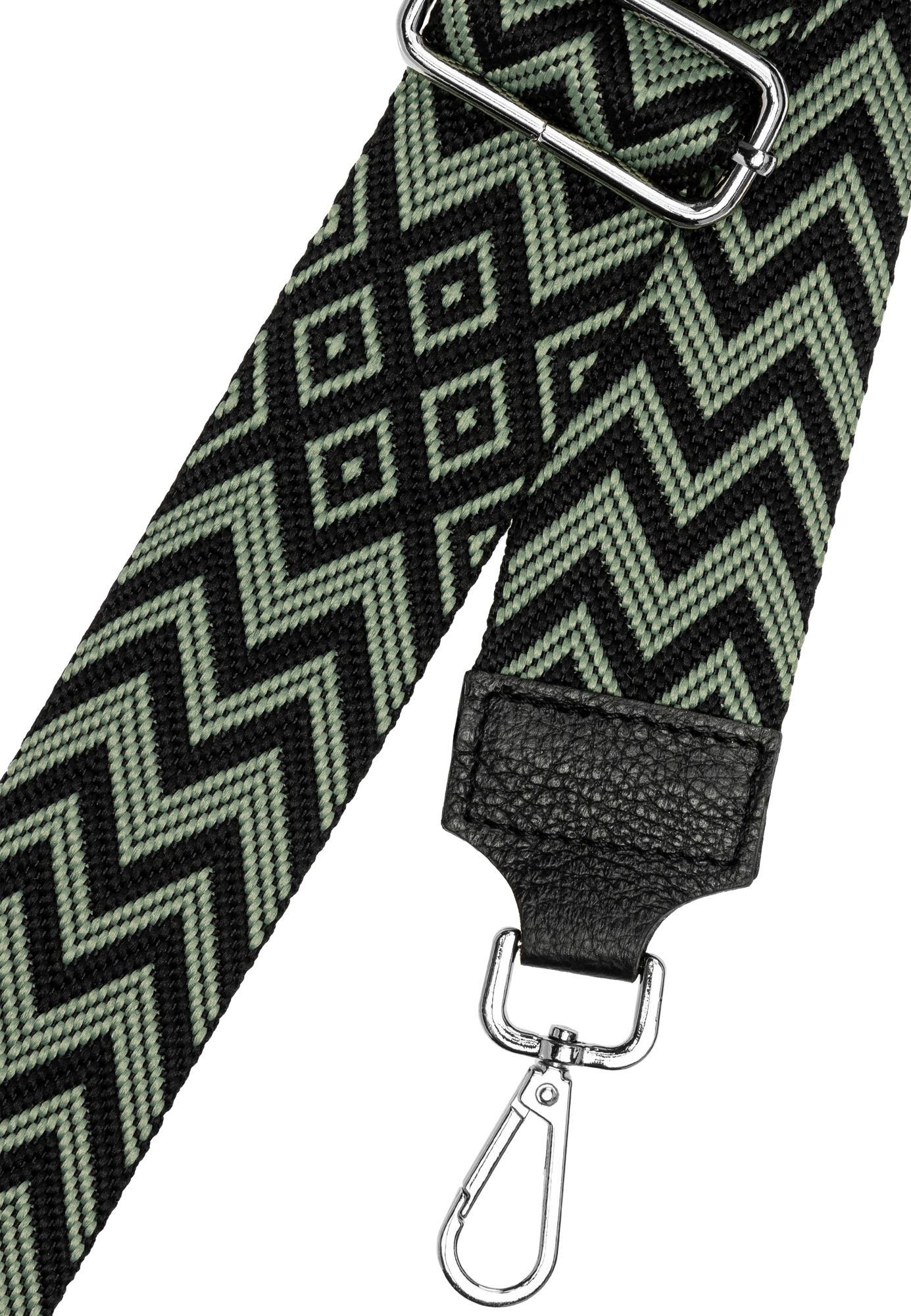 Caspar Schultertasche BSG02 breiter Leder Textil günstig online kaufen