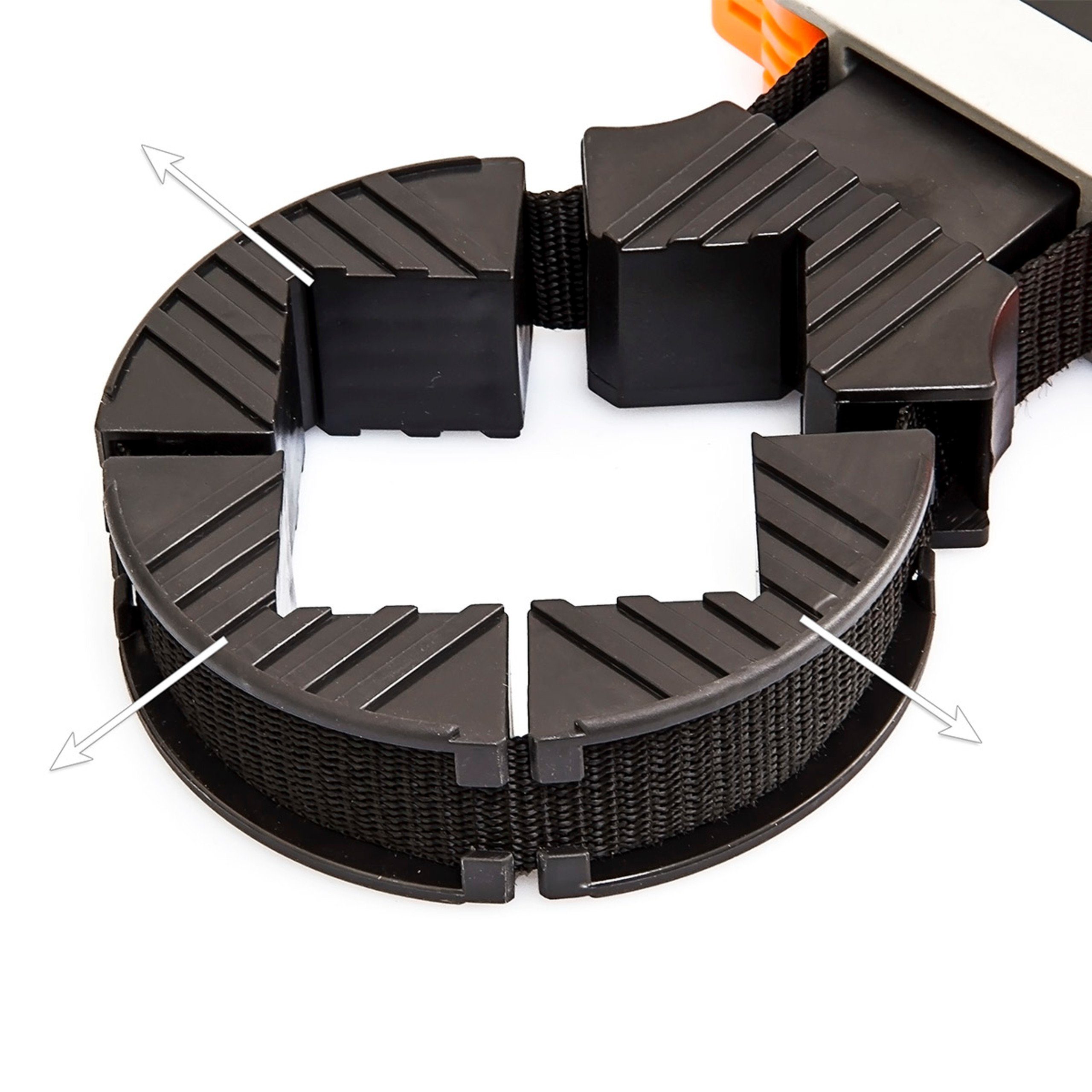 relaxdays Montageklemme Rahmenspanner mit Spannbacken 4m, B: 10 cm, L: 28 cm, (1-tlg) – Bild 5 von 5