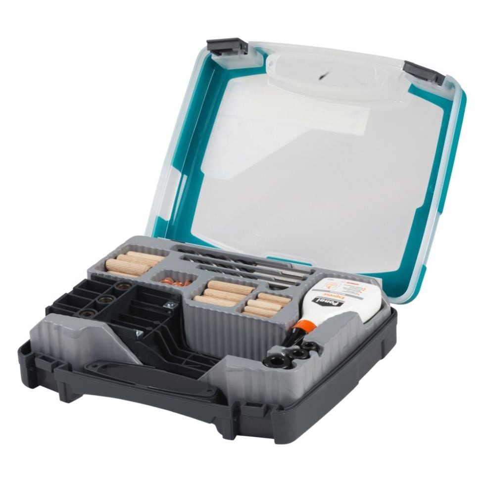 Wolfcraft Schrauben- und Dübel-Set Wolfcraft Sortimentsbox Holzdübel 78 teilig