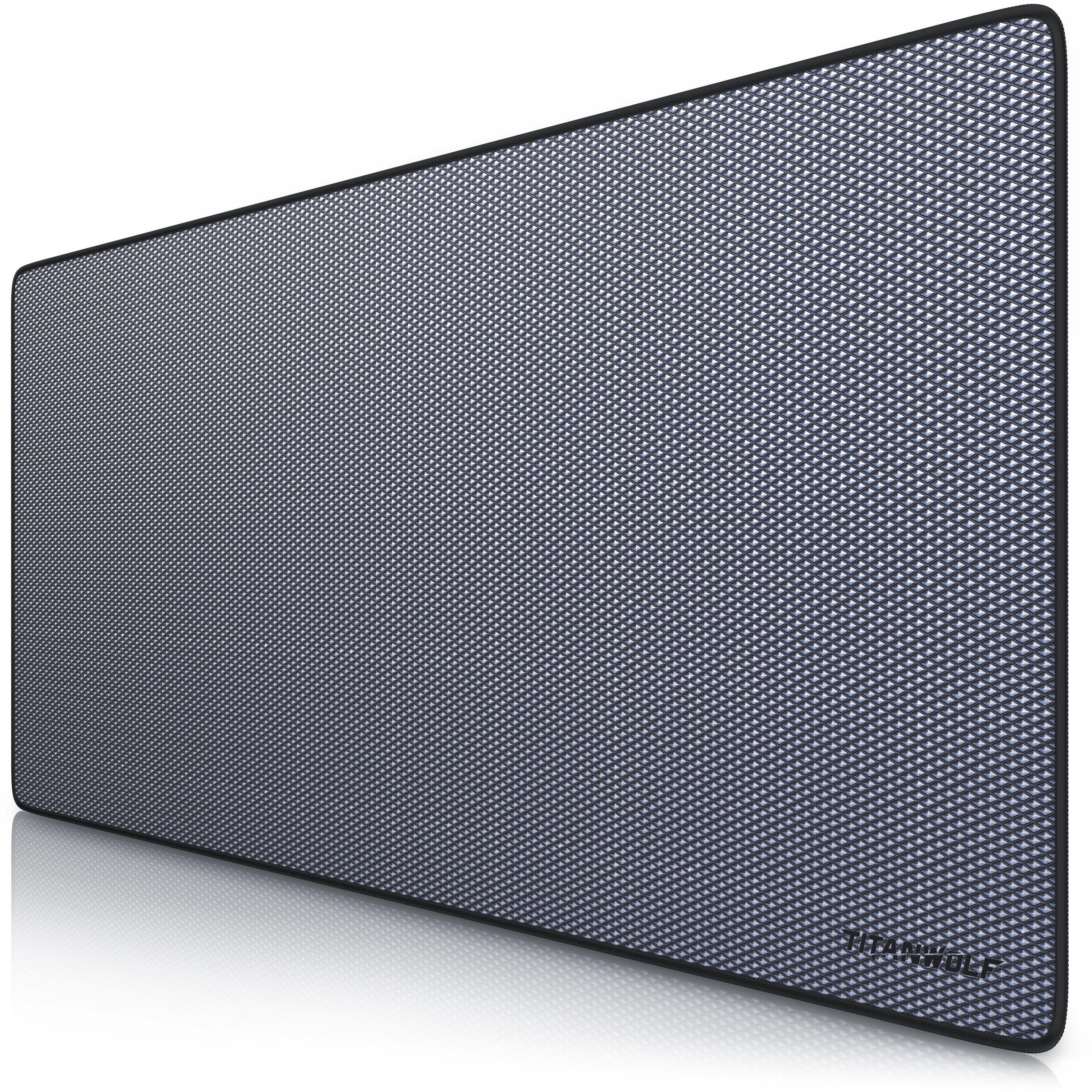 Titanwolf Gaming Mauspad XXL Speed Mousepad 900 x 400 x 3 mm, große Tischunterlage (1-St), rutschfest, abwaschbar, Geschwindigkeit & Präzision, Diamantmotiv