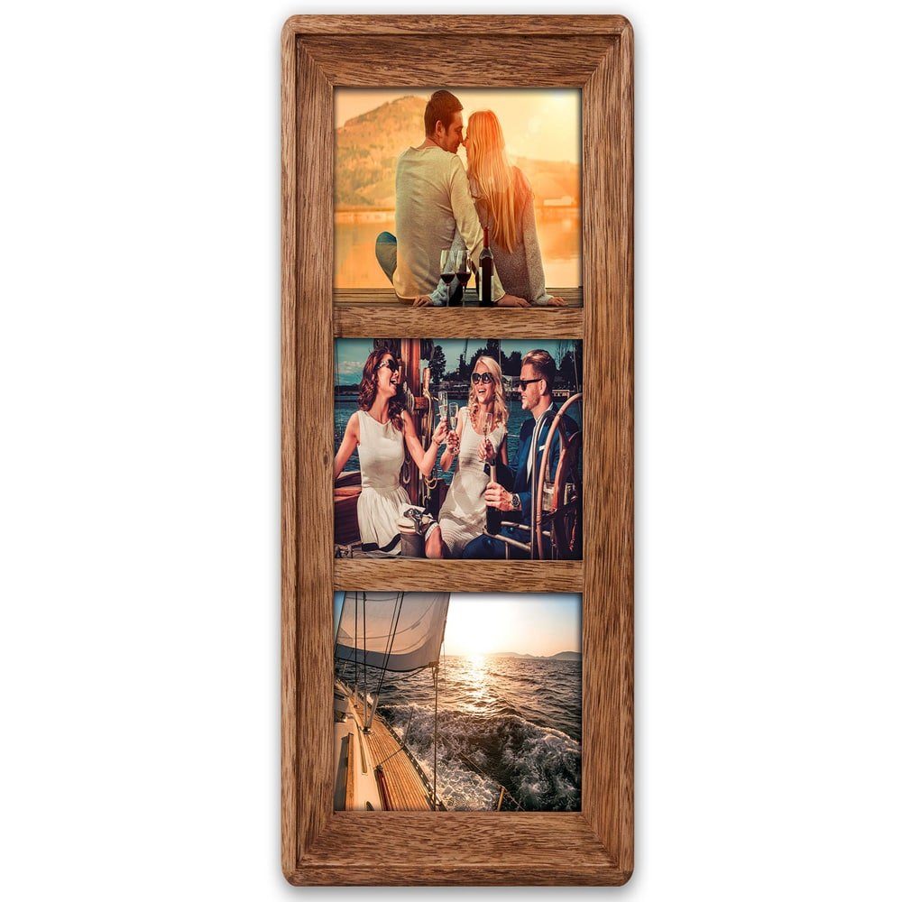 matches21 HOME & HOBBY Bilderrahmen Holz Bilderrahmen Collage rechteckig br günstig online kaufen