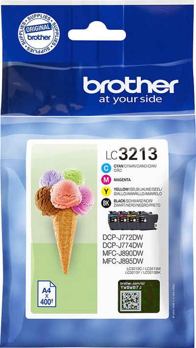 Brother LC-3213 Value Pack Tintenpatrone (Packung, 4-tlg)