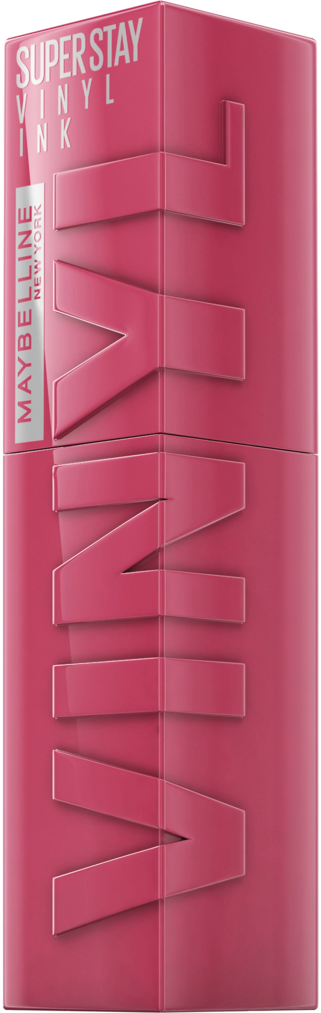 MAYBELLINE NEW YORK Lippenstift SUPER STAY VINYL INK, kreiert ein sofort glänzendes Vinyl-Finish und bis zu 16H Halt
