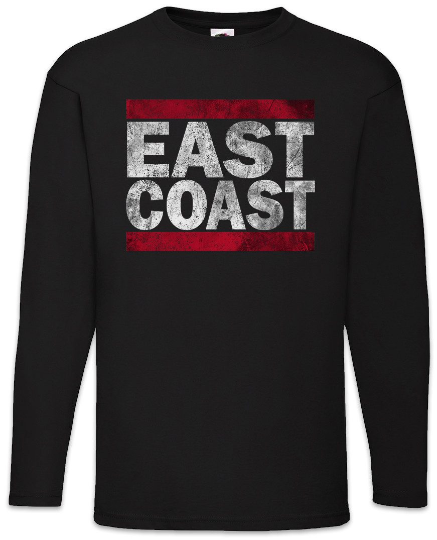 Langarmshirt East Coast Langarm T-Shirt Westseite Ostseite Run Fun DMC Side