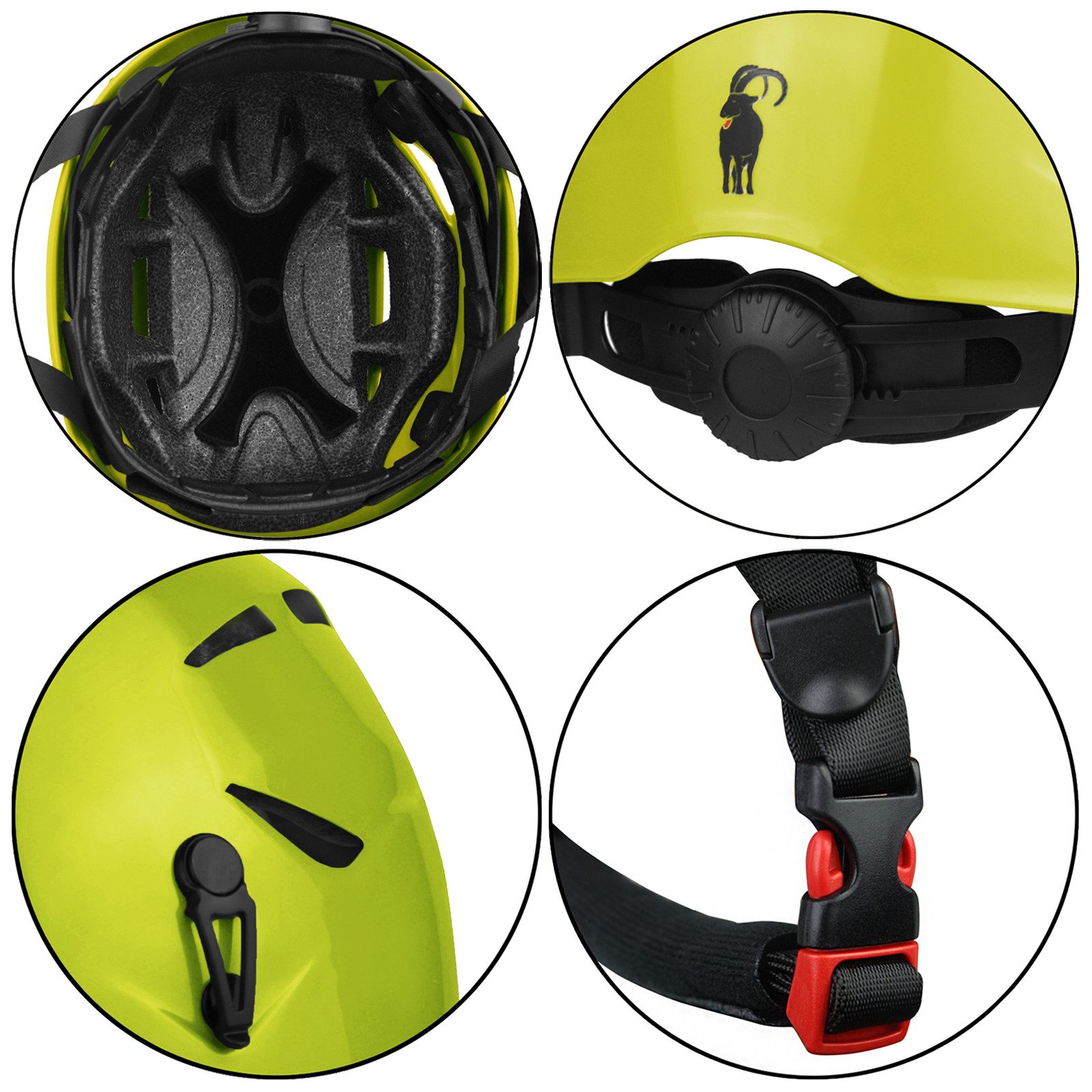ALPIDEX Kletterhelm ALPIDEX Kletterhelm + Klettergurt + Stubai Klettersteigset BASIC 3.0 – Bild 3 von 5