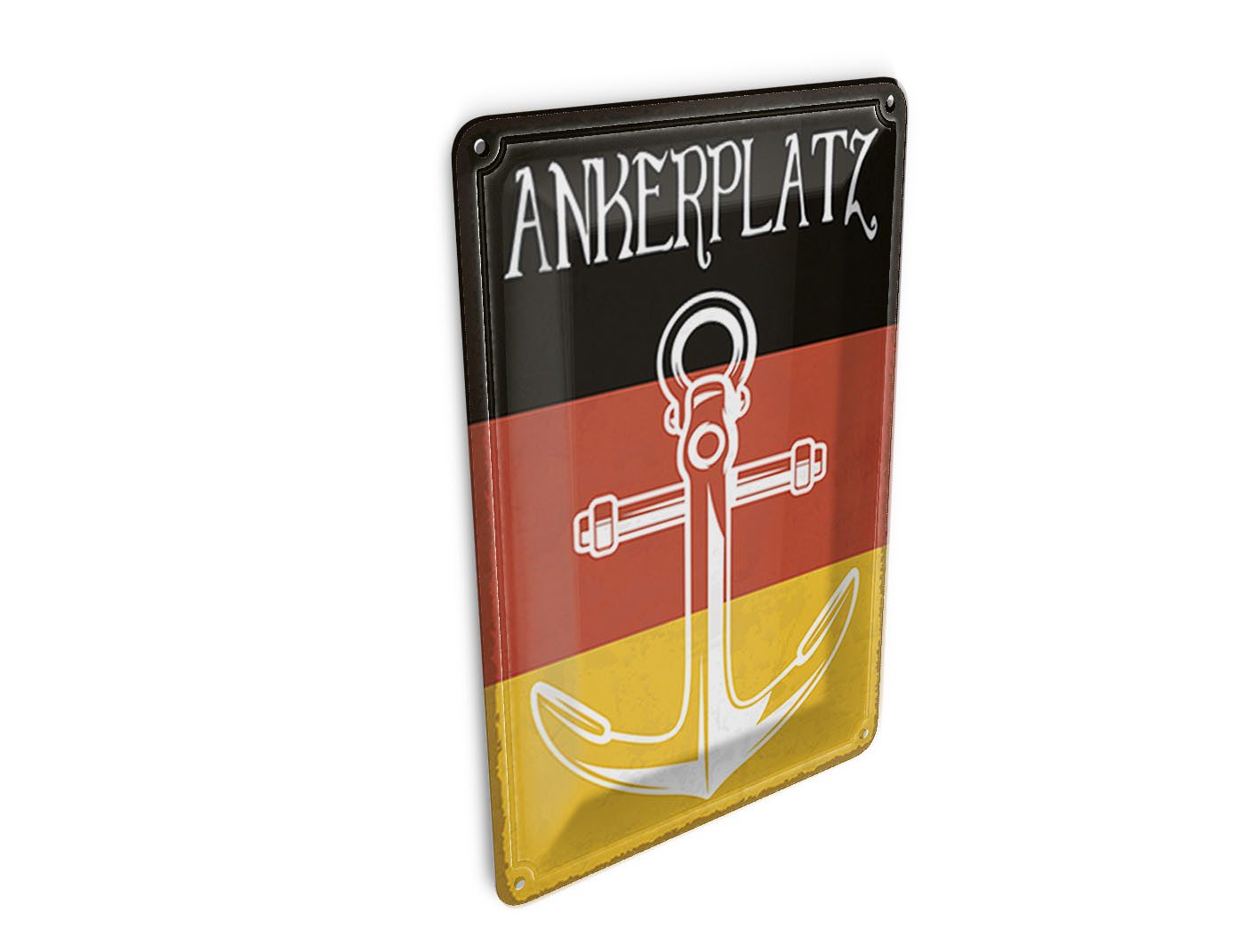 Femer GmbH Postkarte Hinweis 10x14 cm Deutscher Ankerplatz Schiff See, unfrankiert