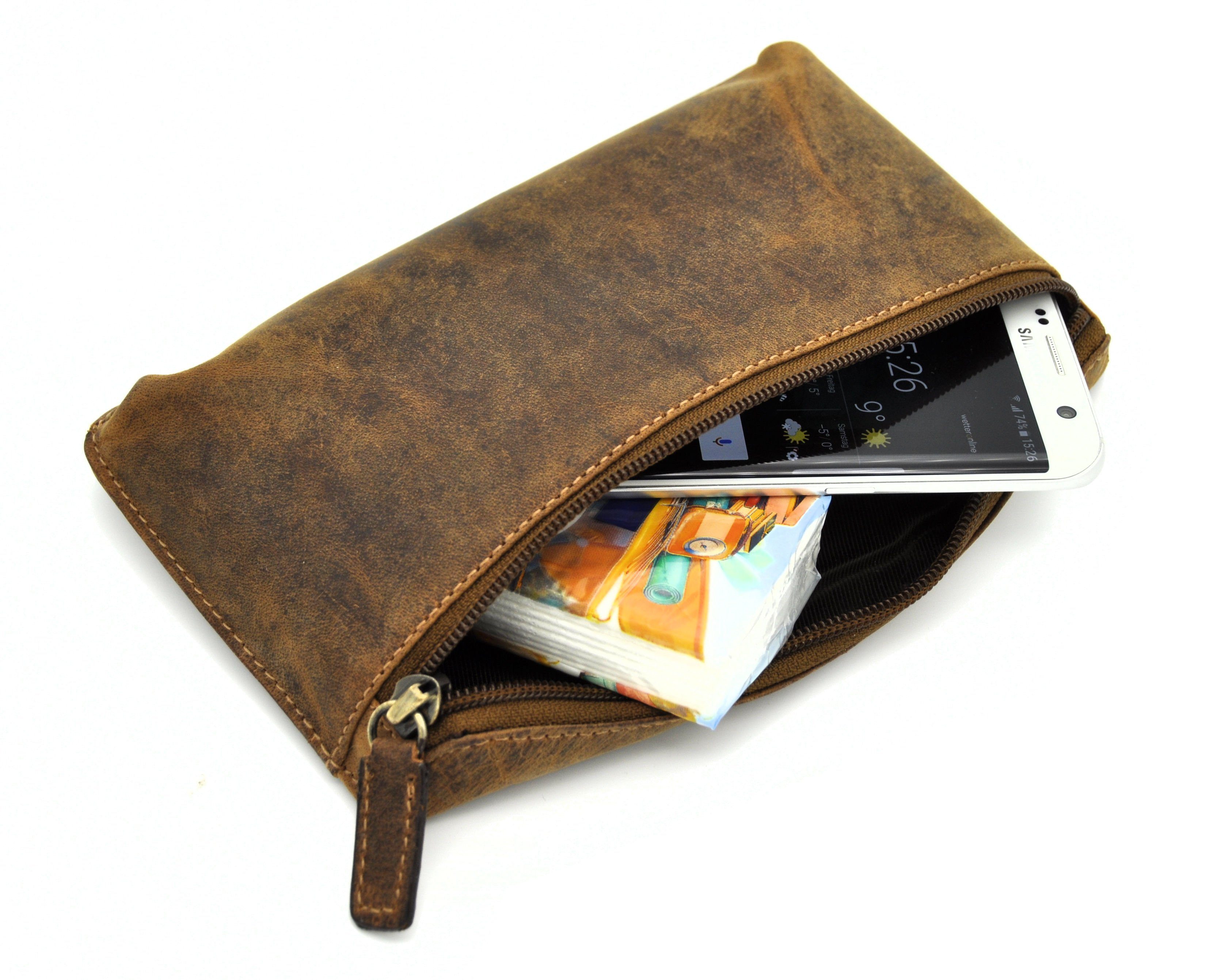 JOCKEY CLUB Gürteltasche echt Leder Hüfttasche, Bauchtasche, Hunterleder