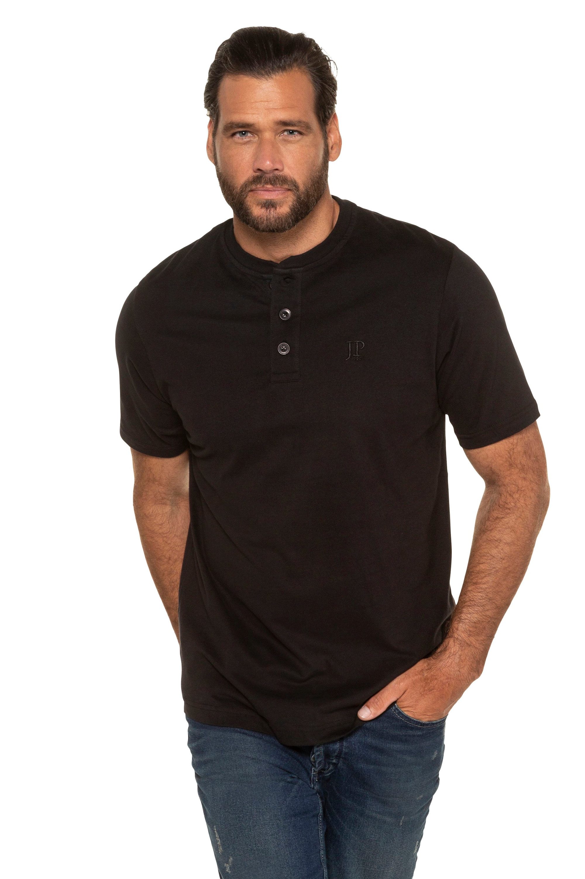 JP1880 T-Shirt Henleys Basic 2er-Pack Rundhals günstig online kaufen