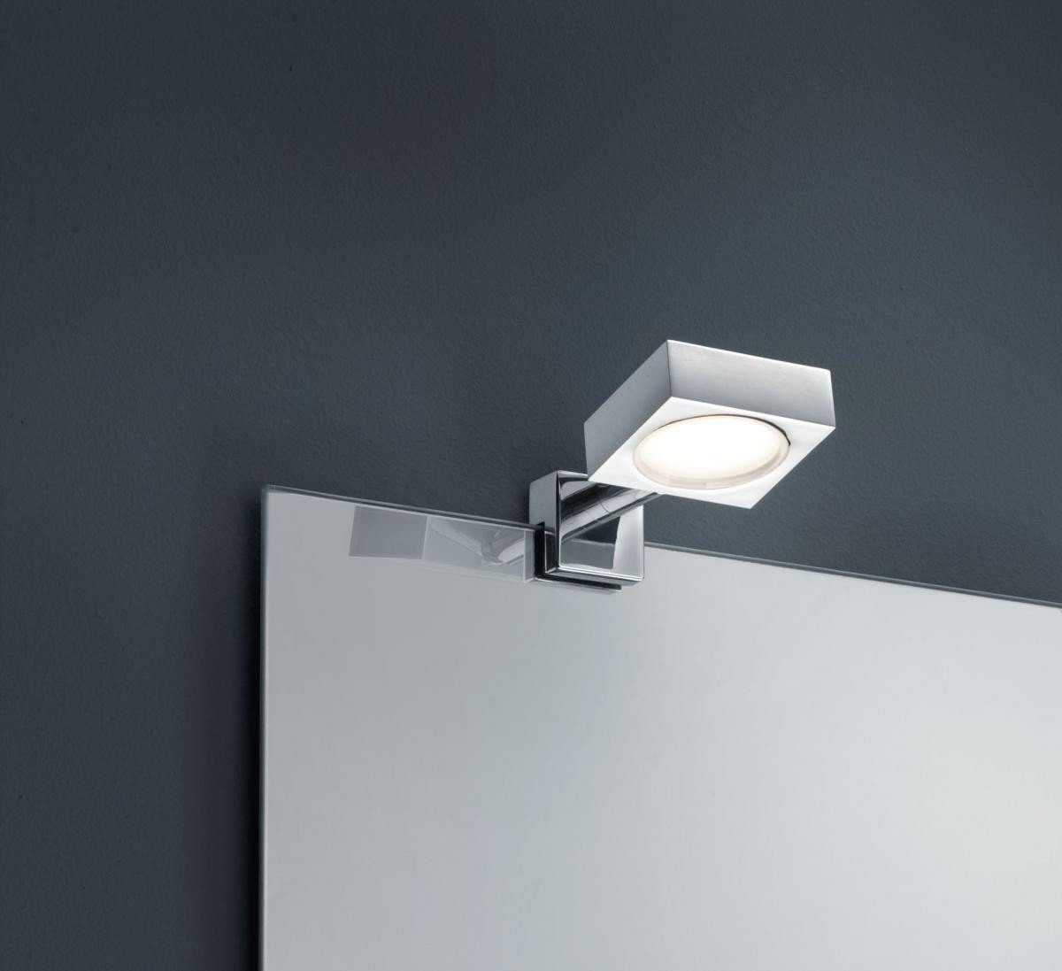 APOLDA, Badezimmerlampe Wandleuchte Metall LED Wandlampe Modern integriert, IP44 fest Licht-Erlebnisse LED