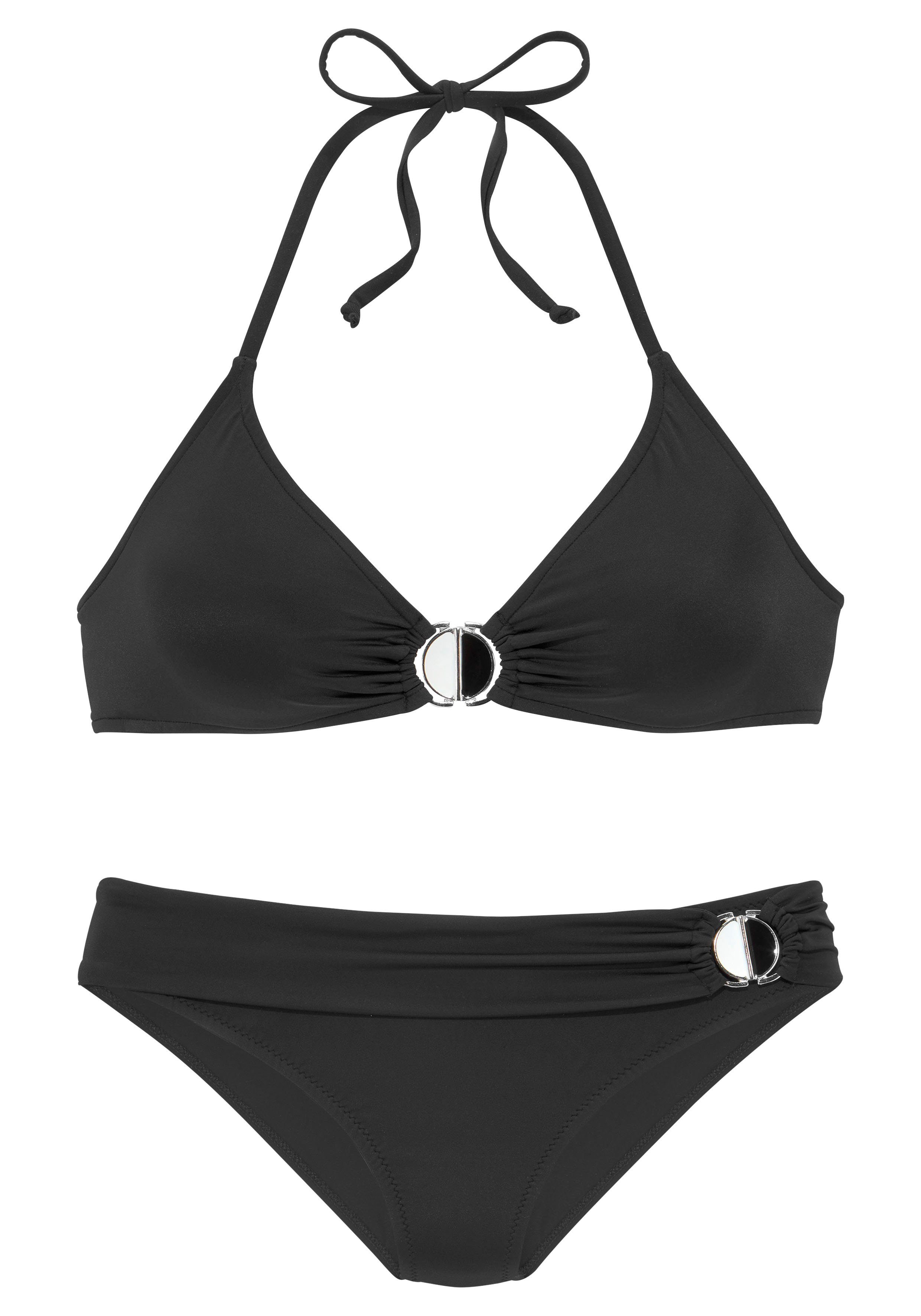 JETTE Triangel-Bikini mit Zier-Accessoires günstig online kaufen