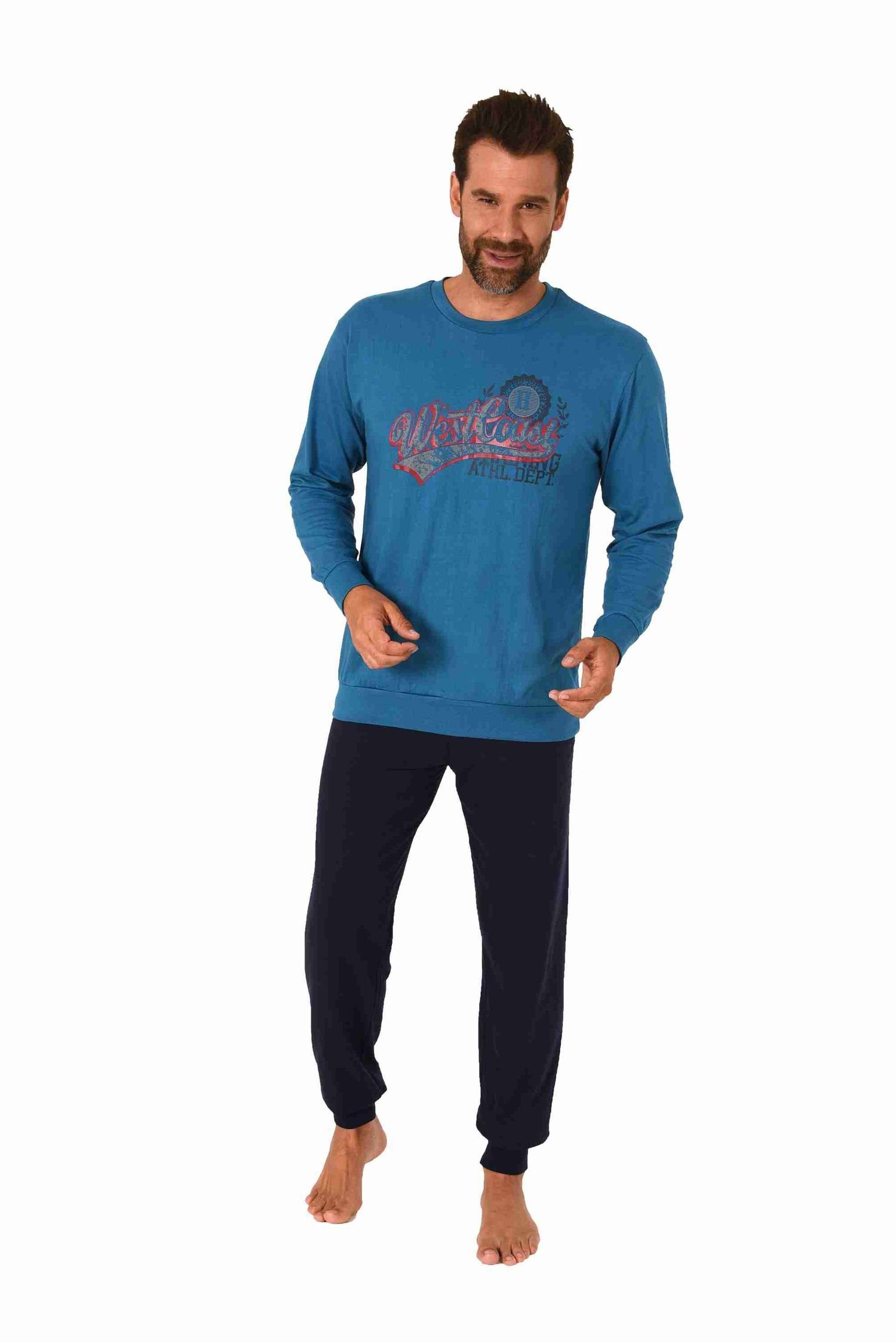 RELAX by Normann Pyjama Herren Schlafanzug günstig online kaufen