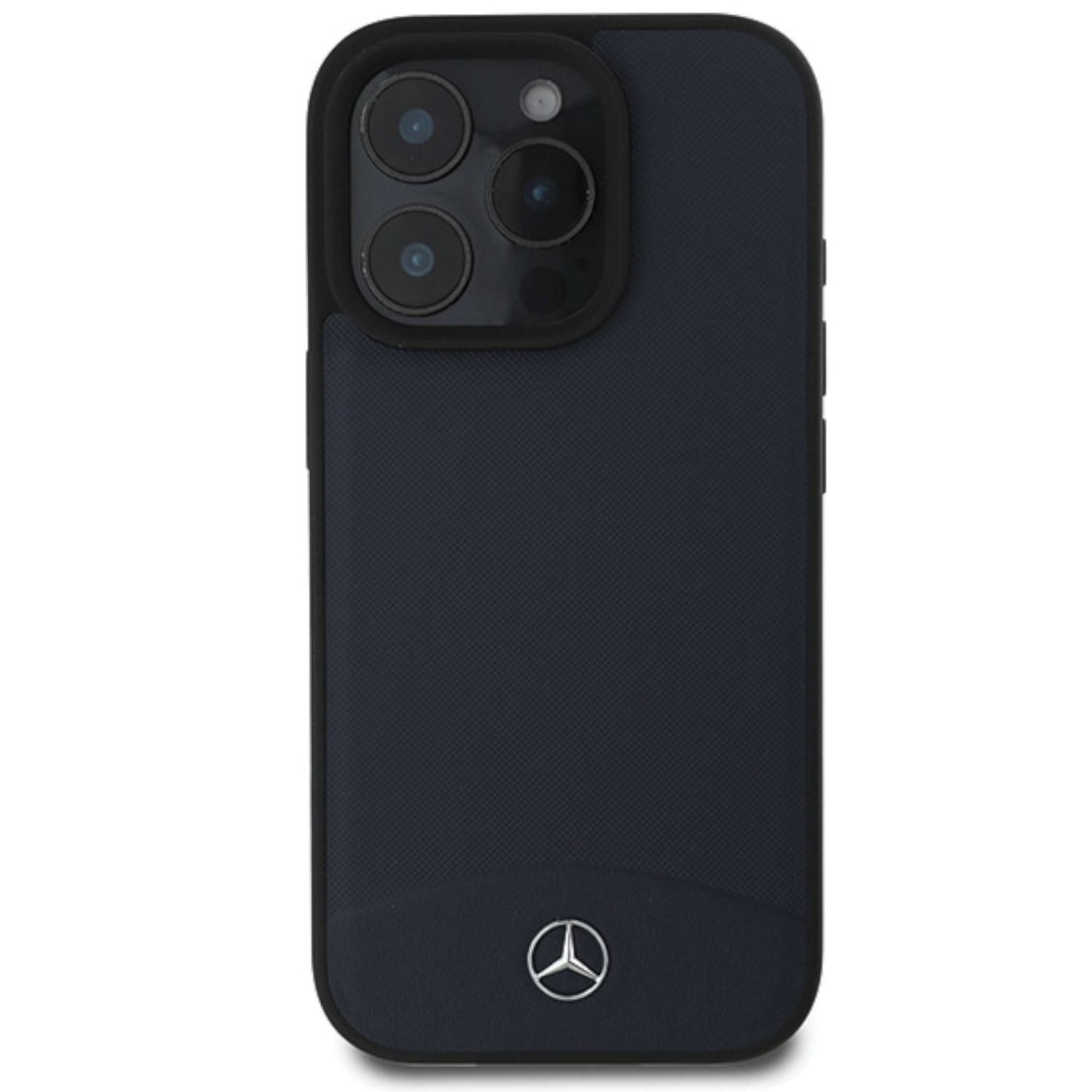 Mercedes Smartphone-Hülle Mercedes Apple iPhone 16 Pro Max Textured And Plain Leather MagSafe