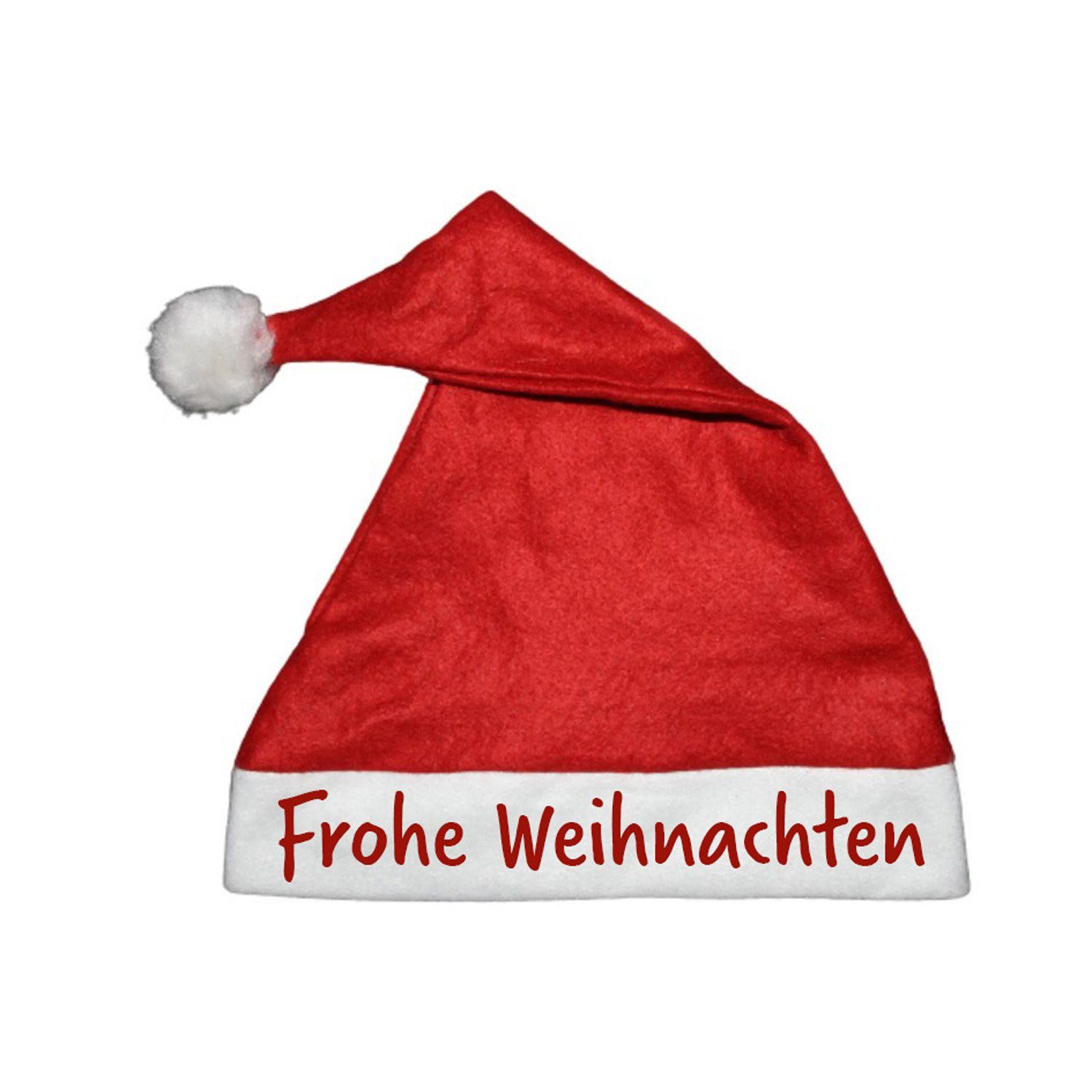 Deggelbam Bommelmütze Weihnachtsmannmütze Nikolausmütze mit lustiger Aufsch günstig online kaufen