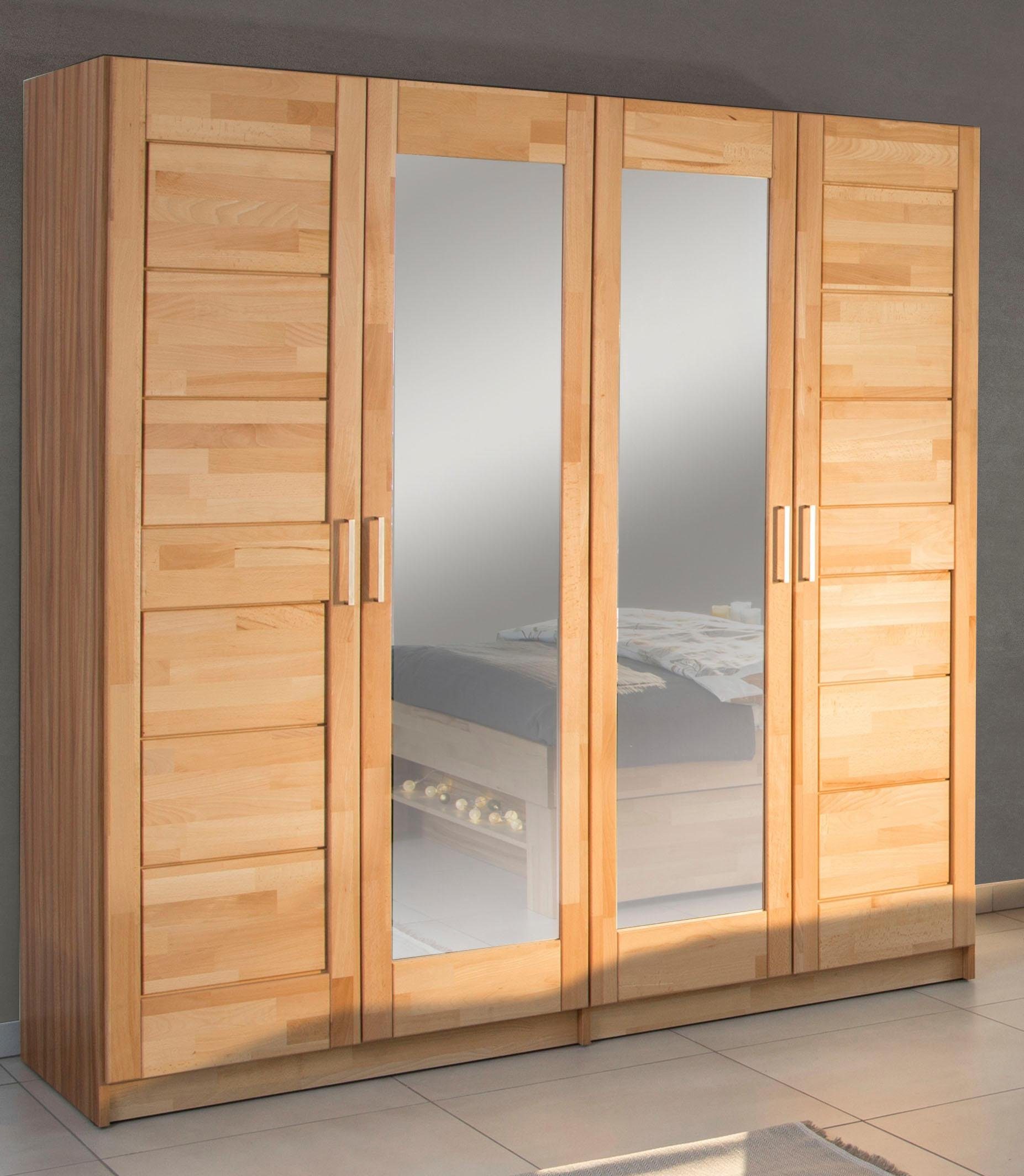 Home affaire Drehtürenschrank "Triest" teilmassiv, FSC-zertifizierte Buche günstig online kaufen