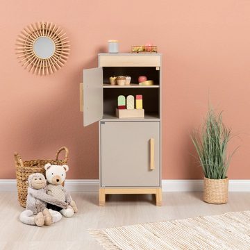 MUSTERKIND® Kinder-Kühlschrank Ficus, warmgrau/natur