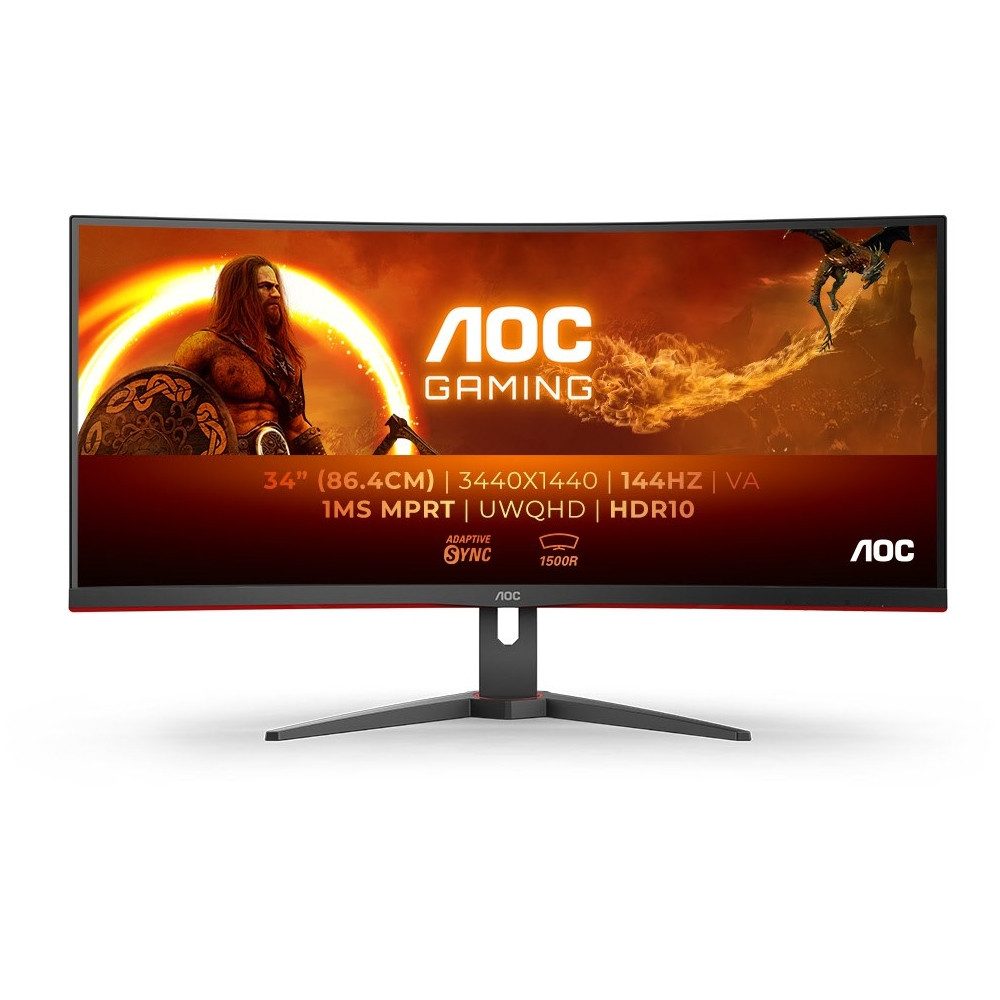 AOC CU34G2XE/BK 34" Gaming Monitor - Ultrawide Curved-Gaming-Monitor