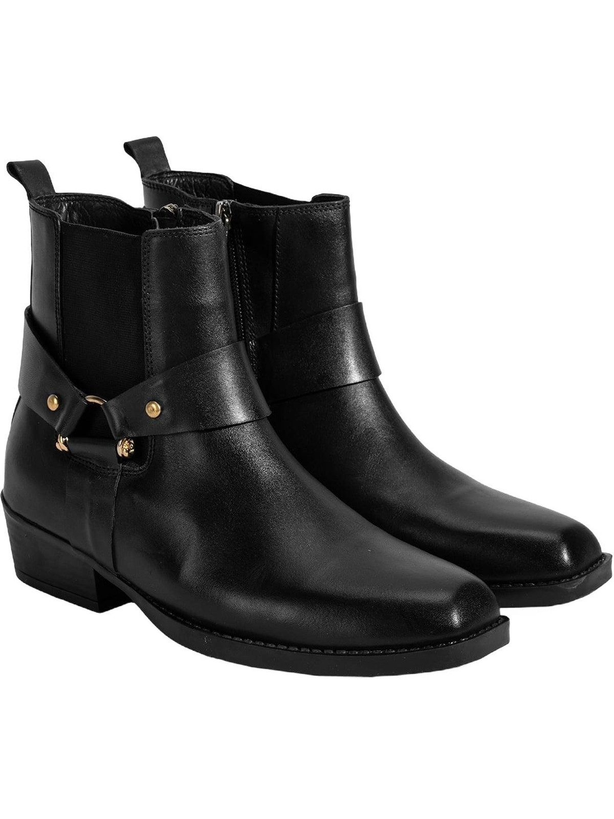 Desa Damen-Lederstiefel – Stilvoll und robust für Winterregen, flacher Stiefel