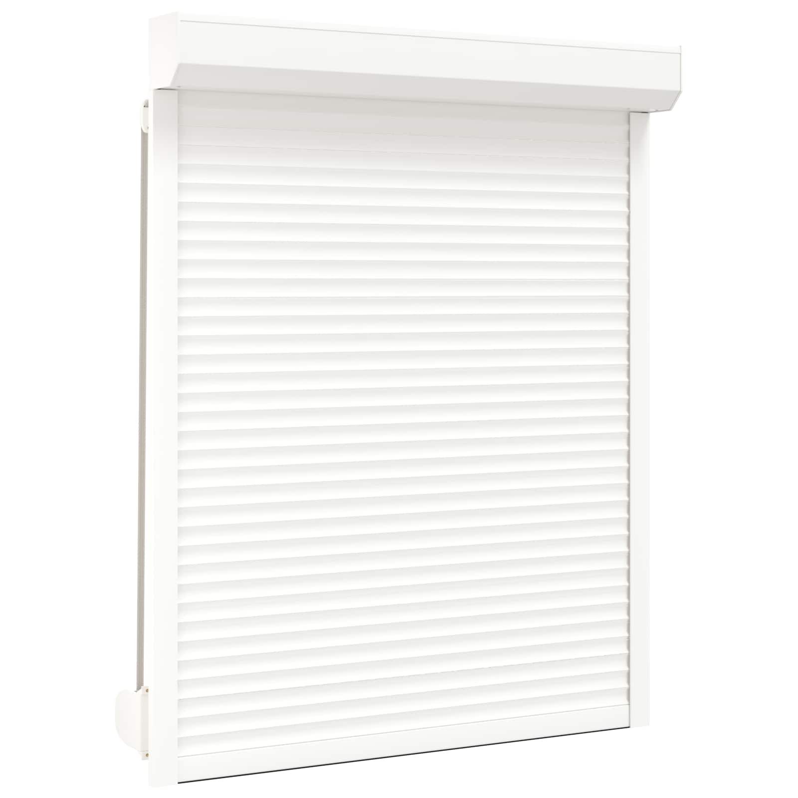 vidaXL Fensterladen Rollladen Weiß 120 x 150 cm Aluminium und Polyurethan, BxH: 14x150 cm, (1-St)